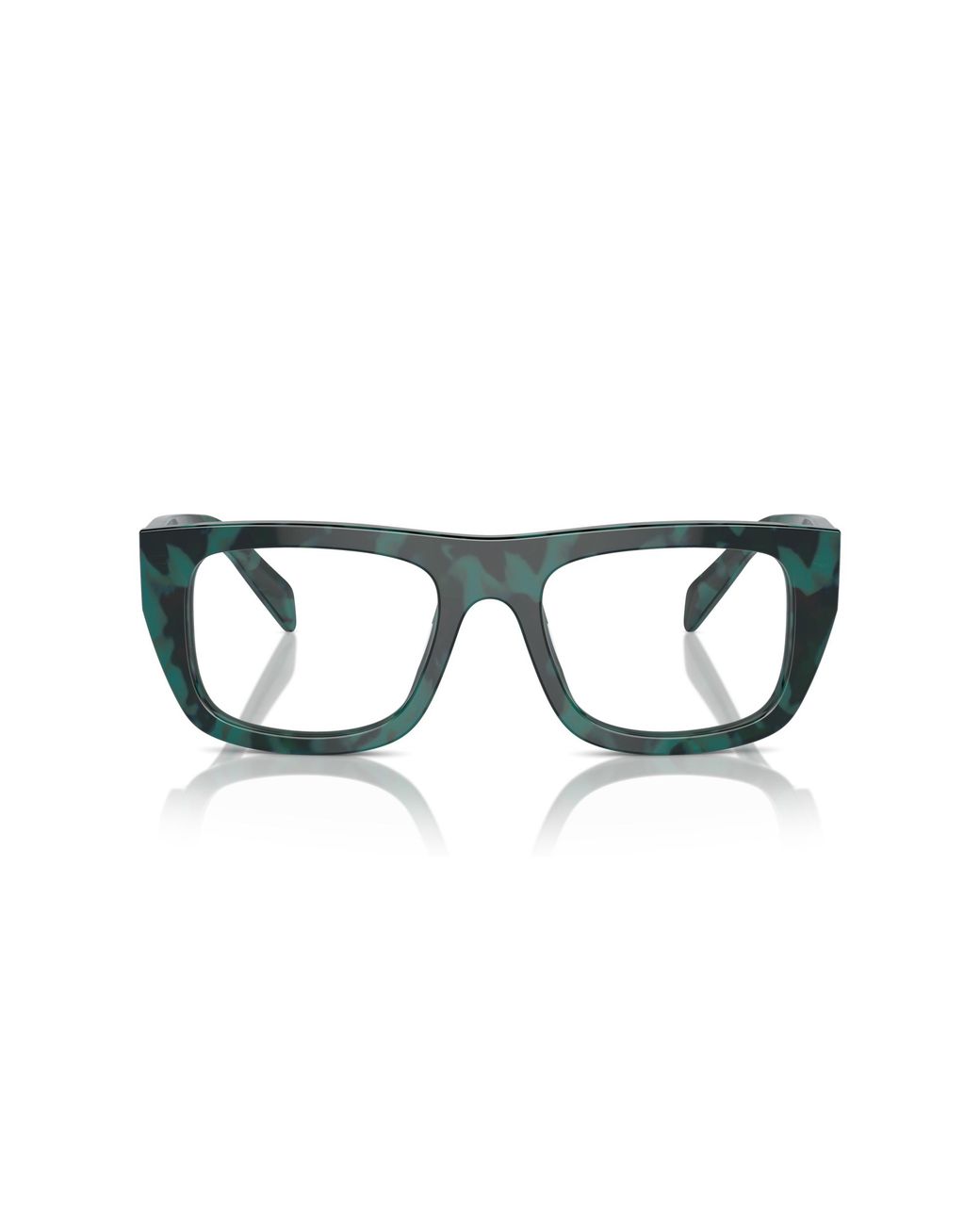 Prada Black Pr A17V 17U1O1 Optical Frames Acetate Transparent Squared Normal