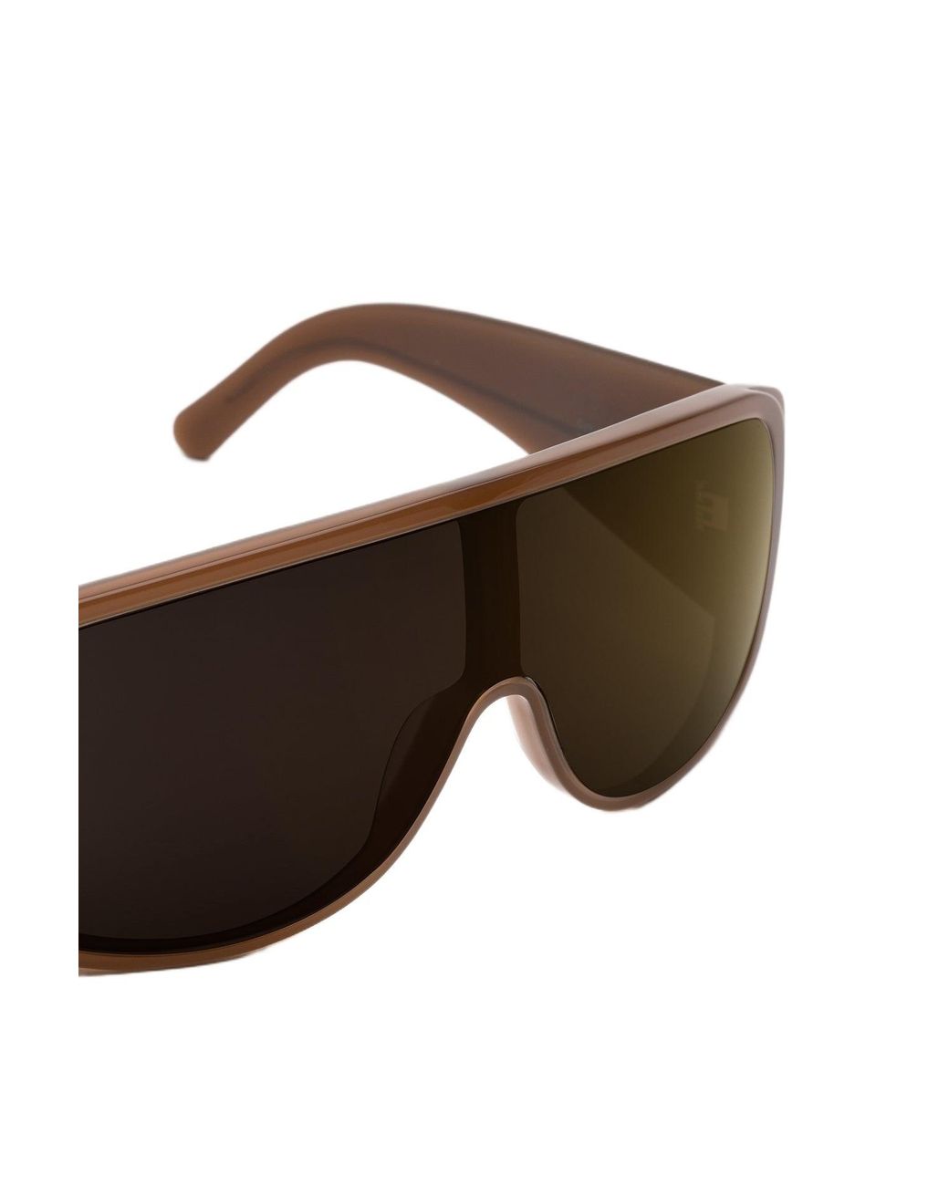 MM6 by Maison Margiela Black 5Vp Margiela Mm6 Mask Occhiali Da Sole Acetato Maschera Specchiato