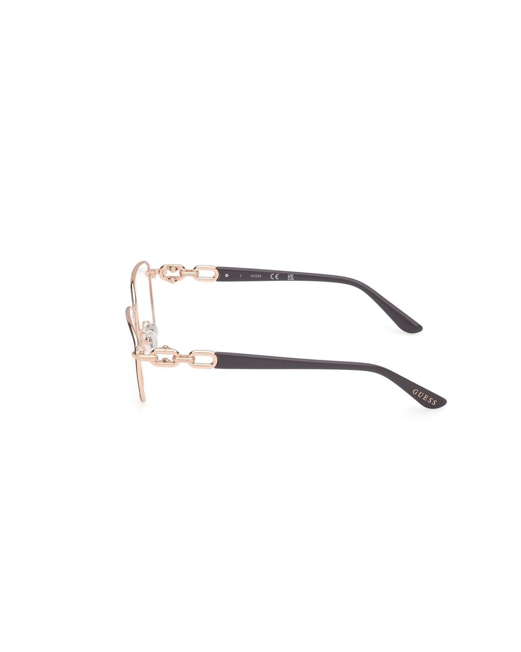 Guess Black Gu50179 020 Optical Frames Metal Squared Normal