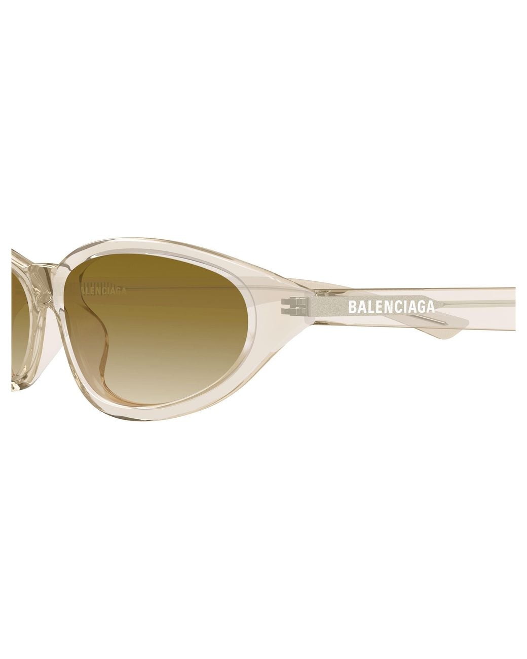 Balenciaga Black Bb0007S 015 Occhiali Da Sole Acetato Marrone Rotonda Sfumato