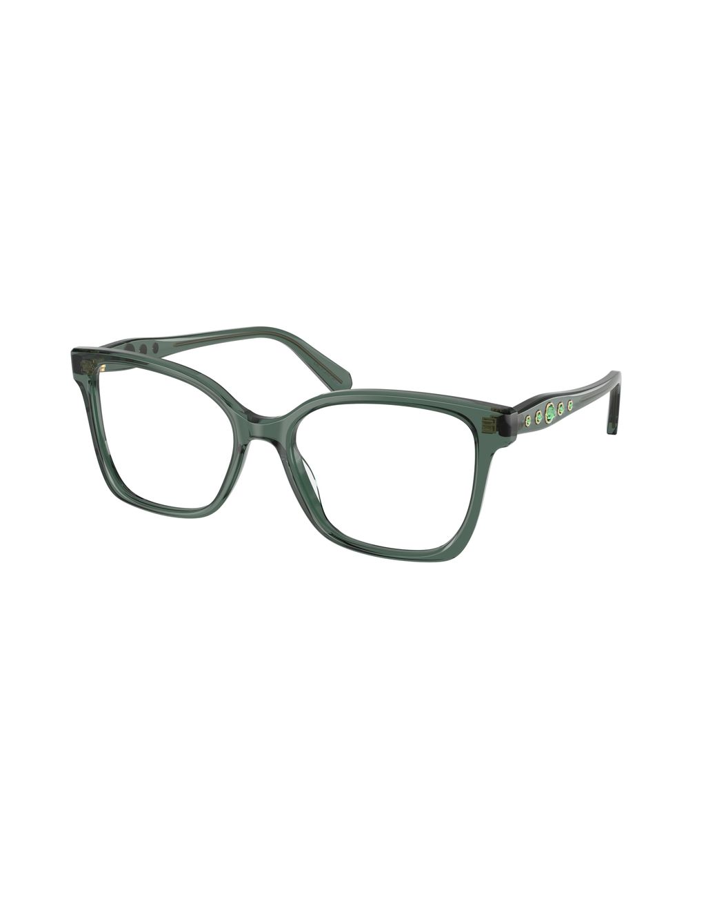 Swarovski Black Sk2061 1043 Optical Frames Acetate Transparent Squared Normal