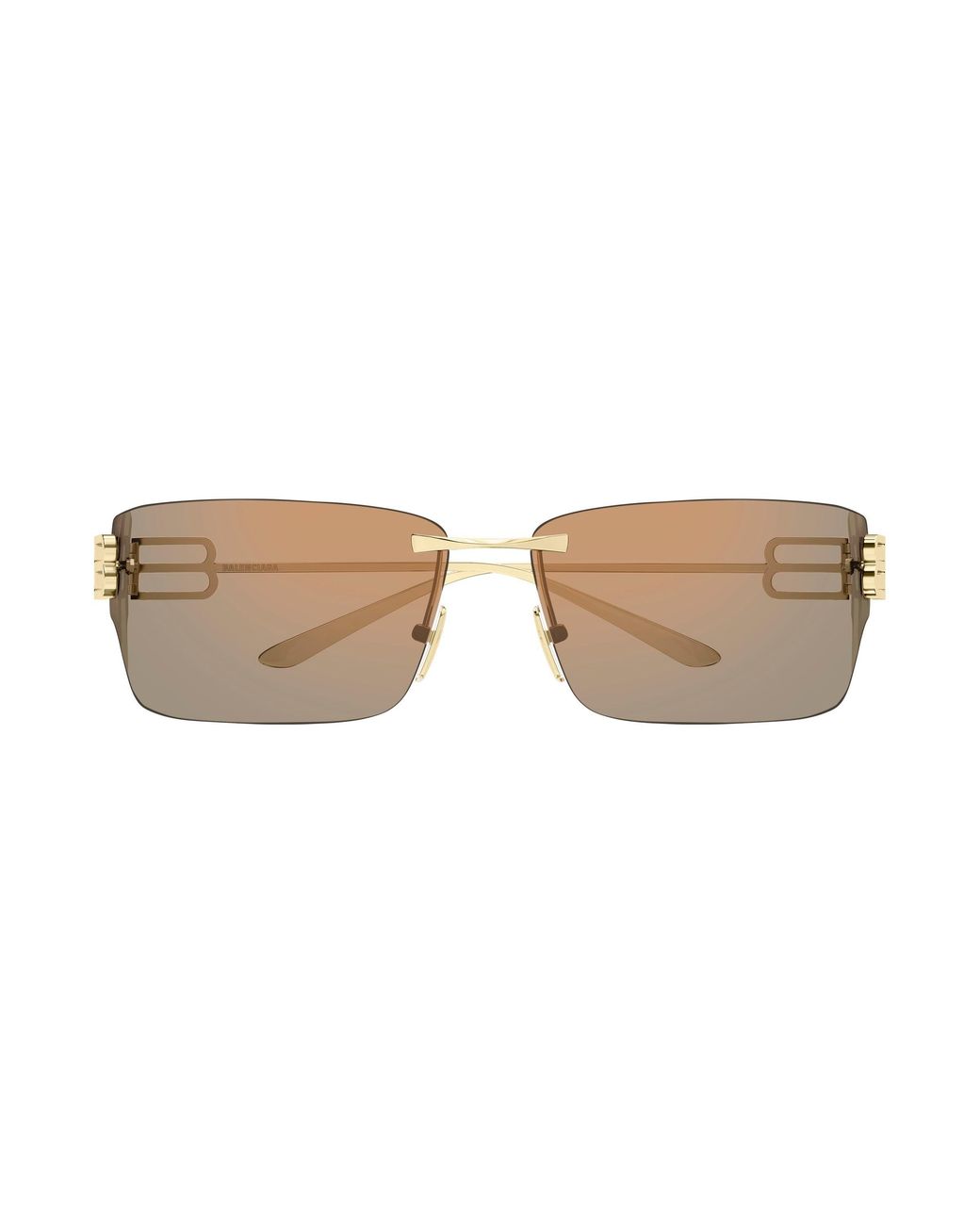 Balenciaga Black Bb0485Sa 002 Sunglasses Metal Squared