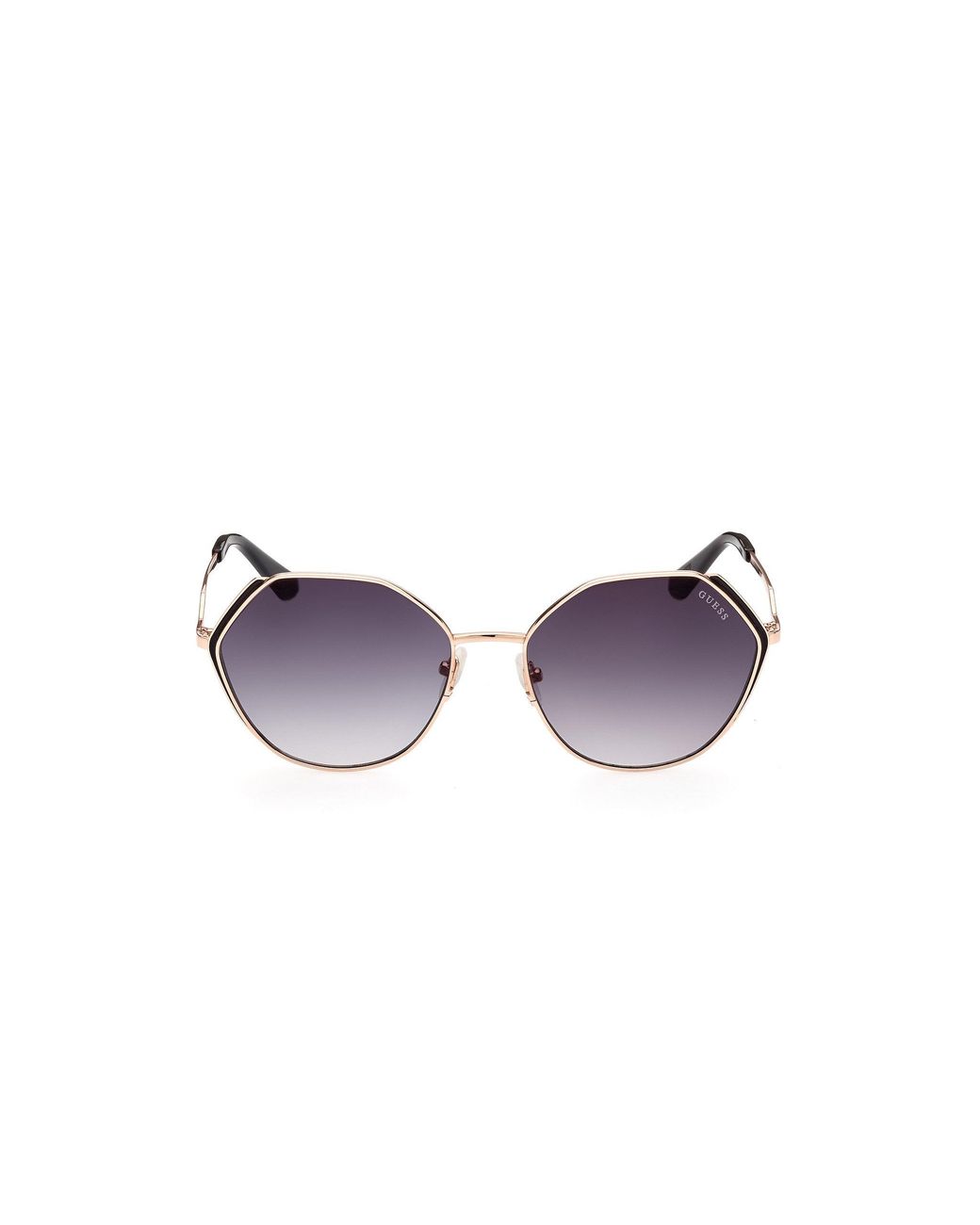 Guess Black Gu7842 28B Sunglasses Metal Geometric Normal Shaded