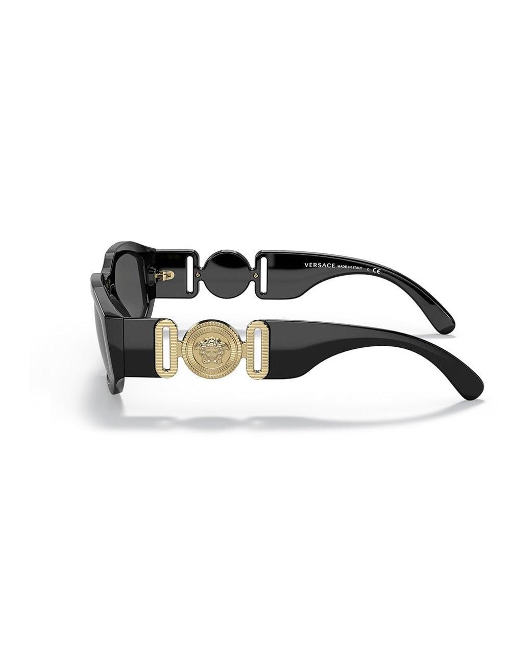 Versace Black Ve4361 Gb1/87 Sunglasses Nylon Geometric Normal Shaded for men