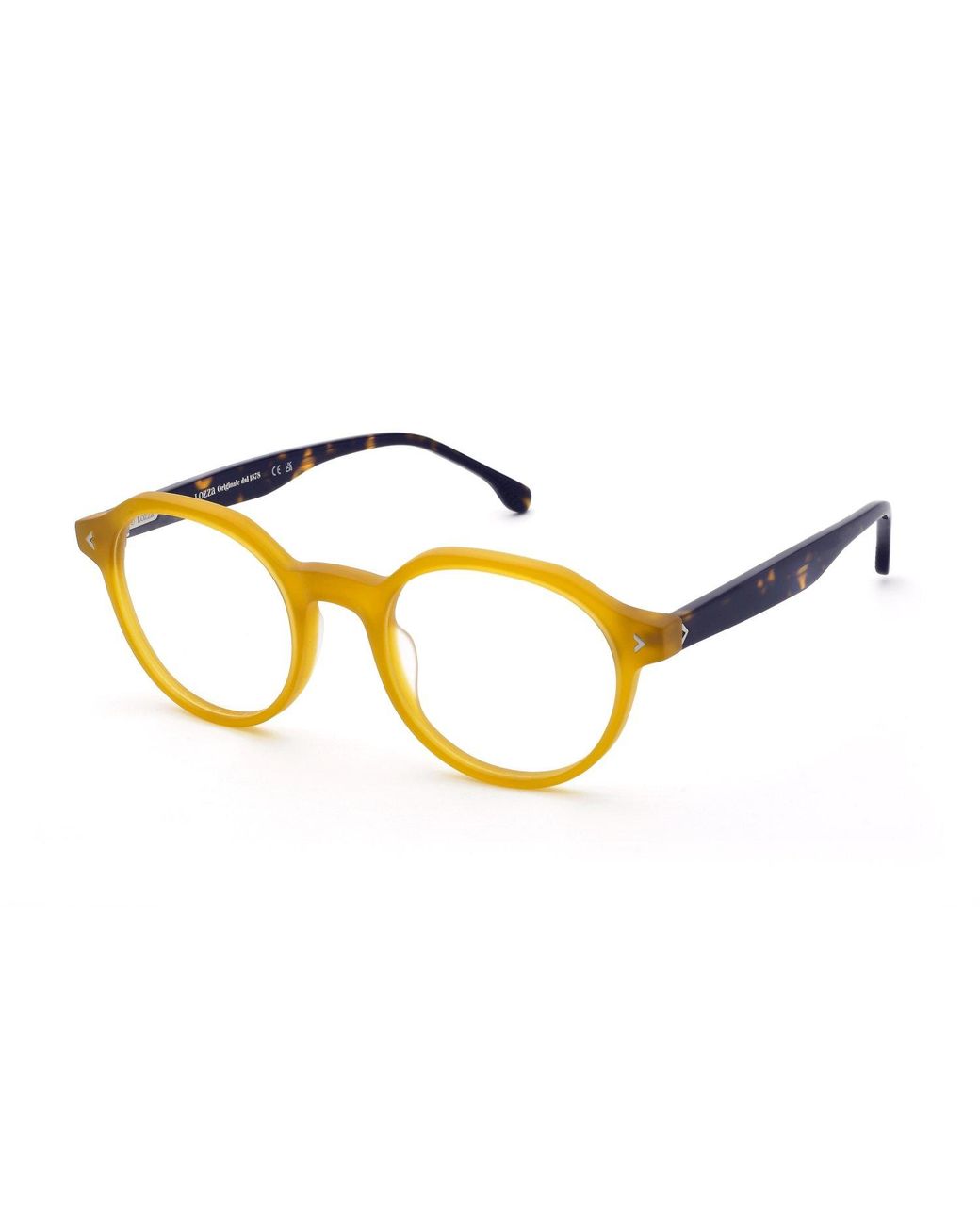 Lozza Black Vl4385 6M3M Optical Frames Acetate Pantos for men