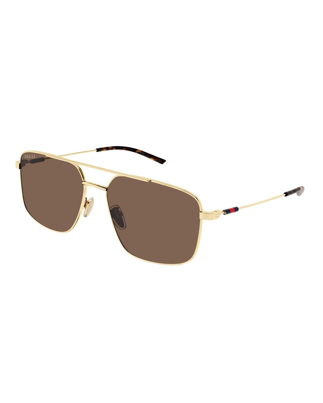 Gucci Black Gg2096Sa 004 Sunglasses Metal Squared for men