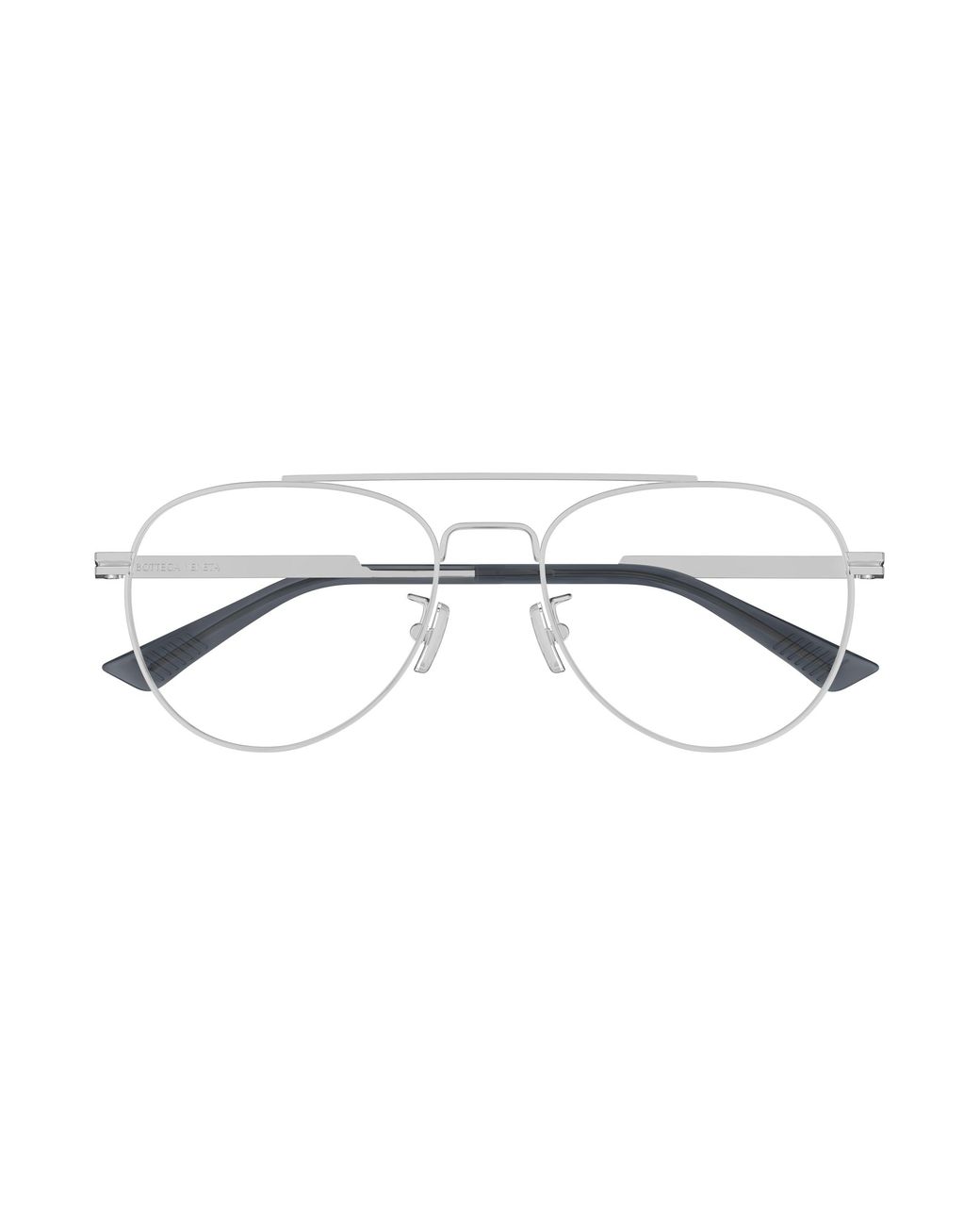 Bottega Veneta Black Bv1340Ok 002 Optical Frames Metal Transparent Pilot