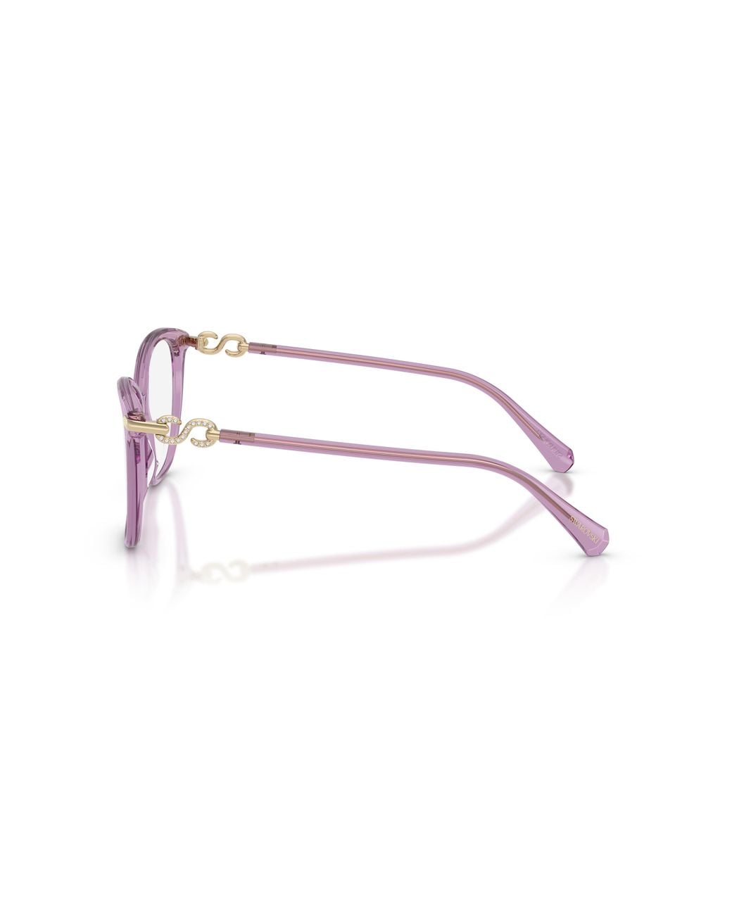 Swarovski Black Sk2074 1096 Optical Frames Acetate Transparent Cat Eye Normal