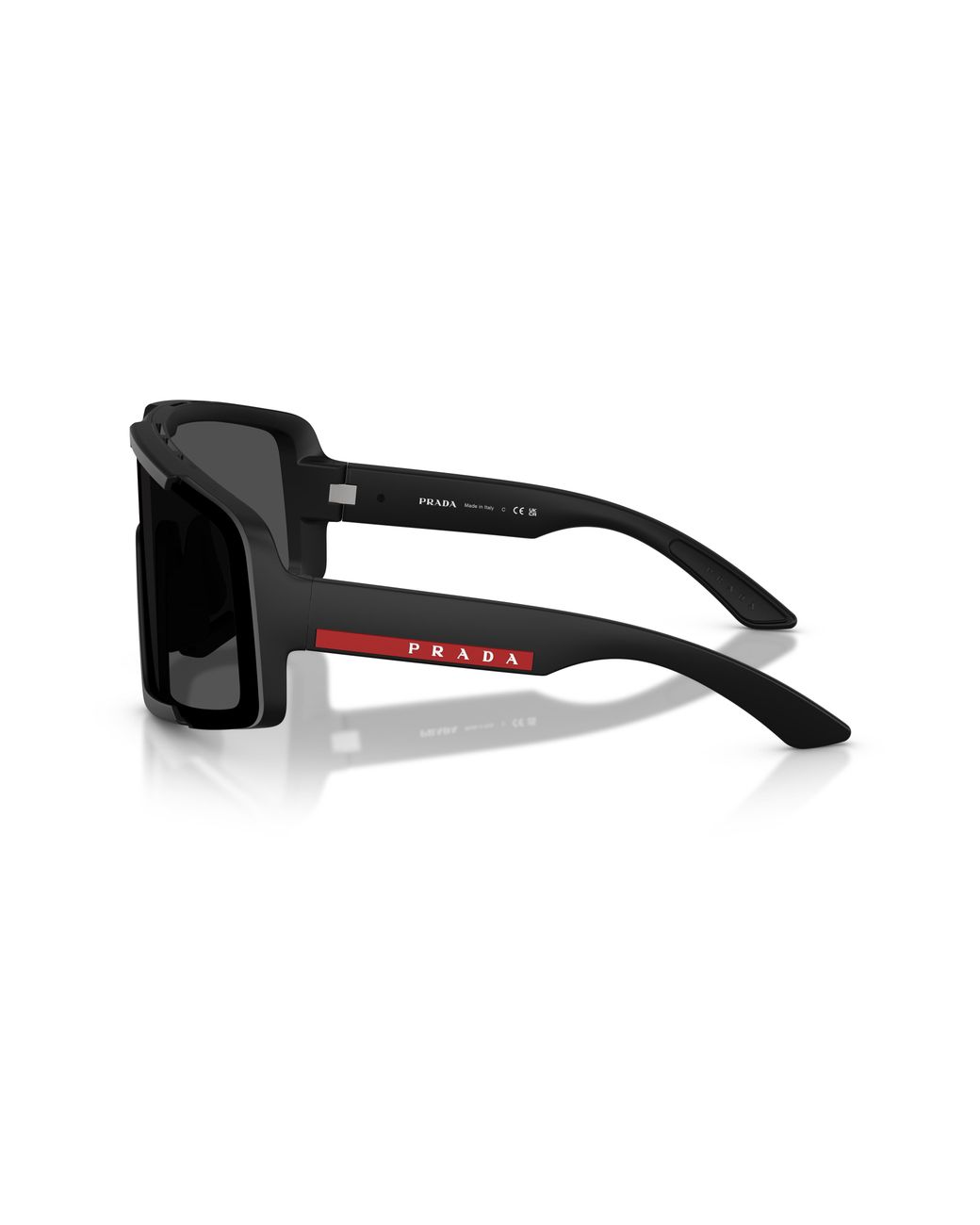 Prada Linea Rossa Black Ps B07S 1Bo06F Sunglasses Injected Geometric Normal for men