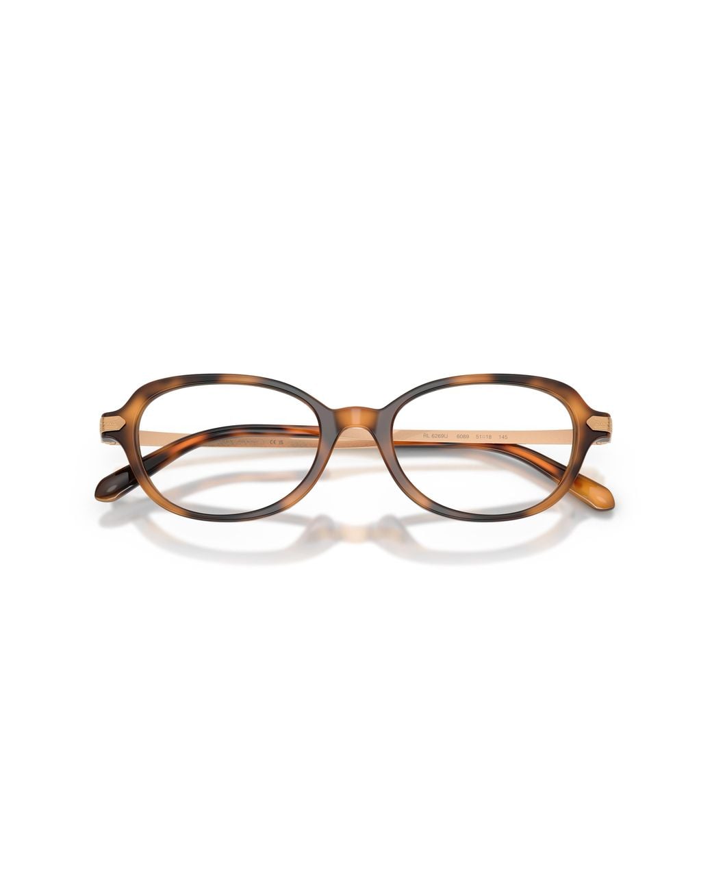Ralph Lauren Black Rl6269U 6089 Optical Frames Acetate Transparent Round Normal