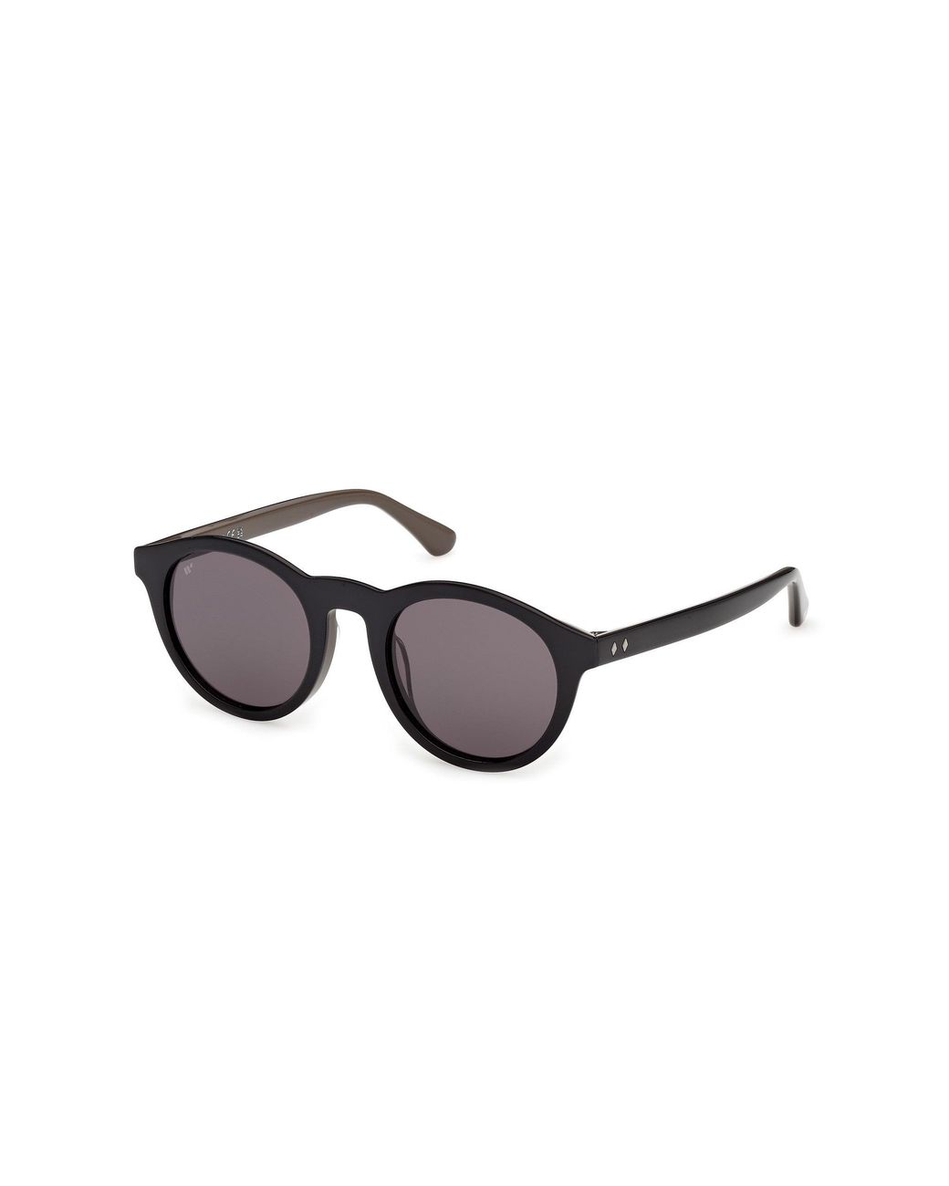 Web Black We0398 05A Sunglasses Acetate Smoke Round Normal for men
