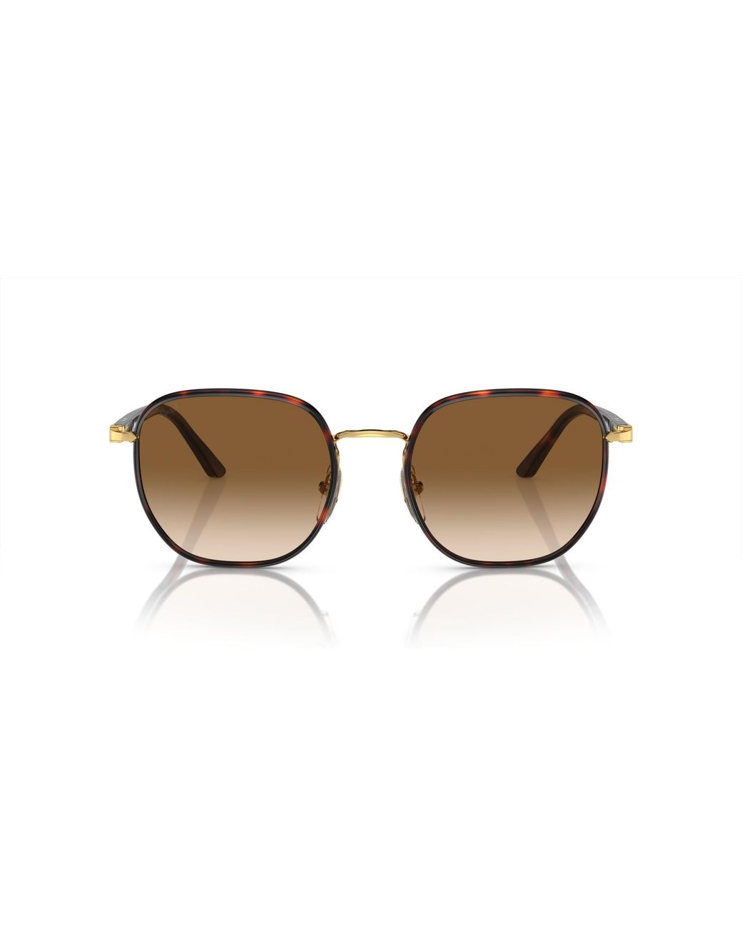 Persol Black Po1015Sj 112651 Sunglasses Metal Geometric Normal Shaded