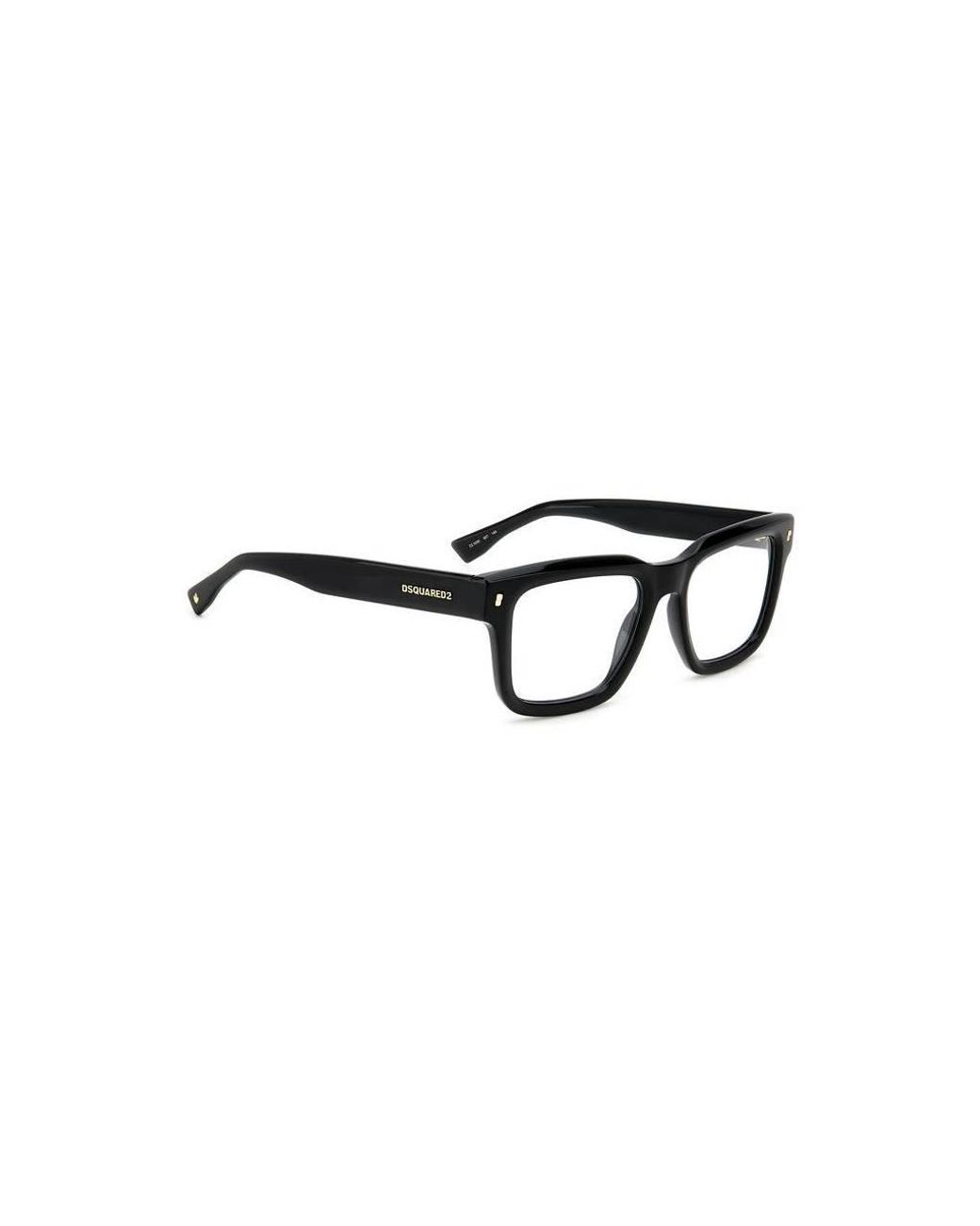 DSquared² Black D2 0090 807 Optical Frames Plastic Squared for men