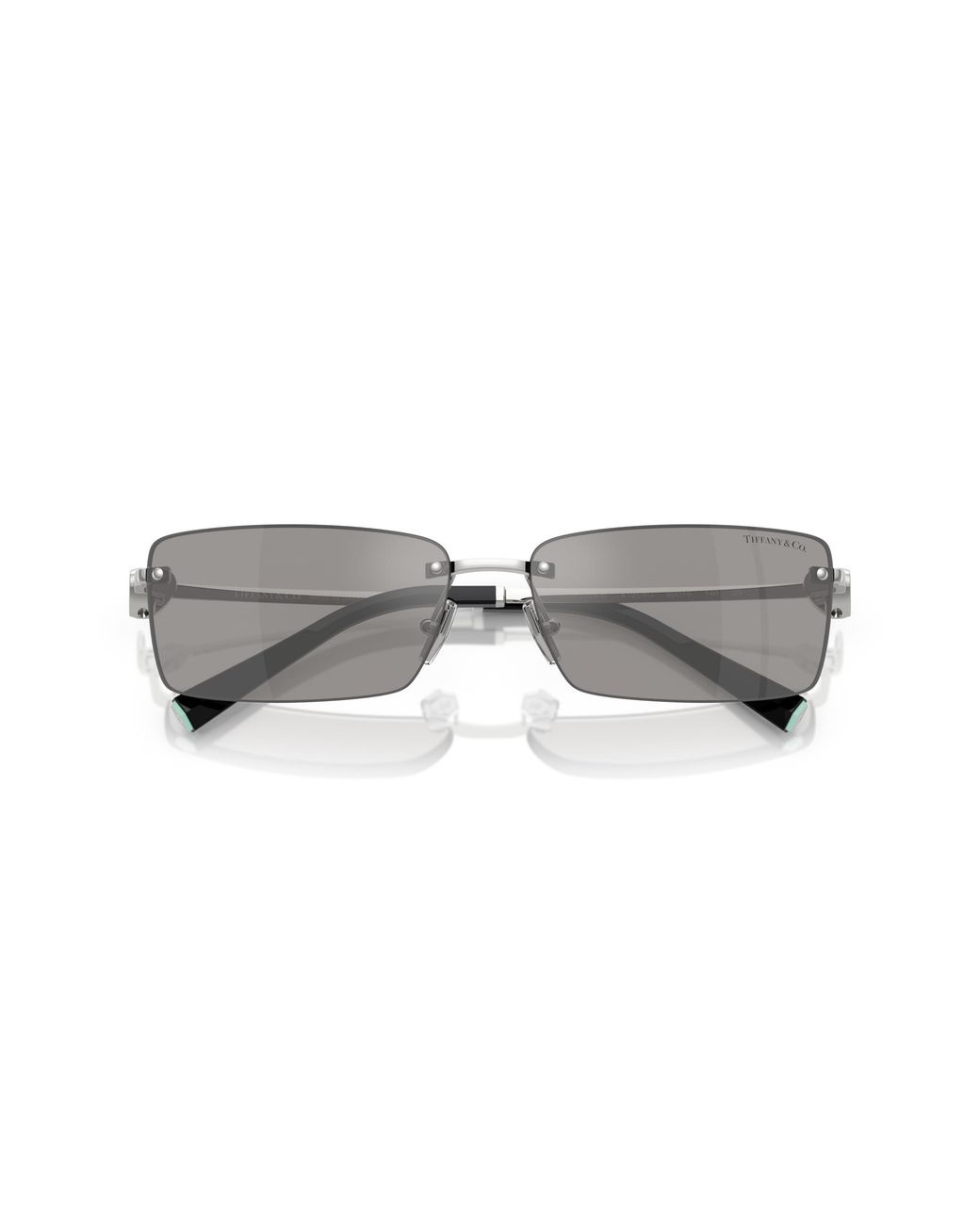 Tiffany & Co Black Tf3108B 61956G Sunglasses Metal Squared Mirrored