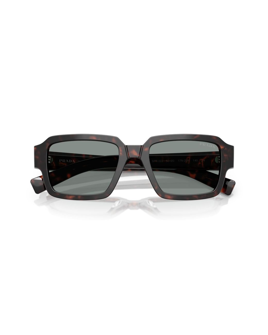Prada Black Pr 02Zs 17N20N Sunglasses Acetate Squared Normal for men