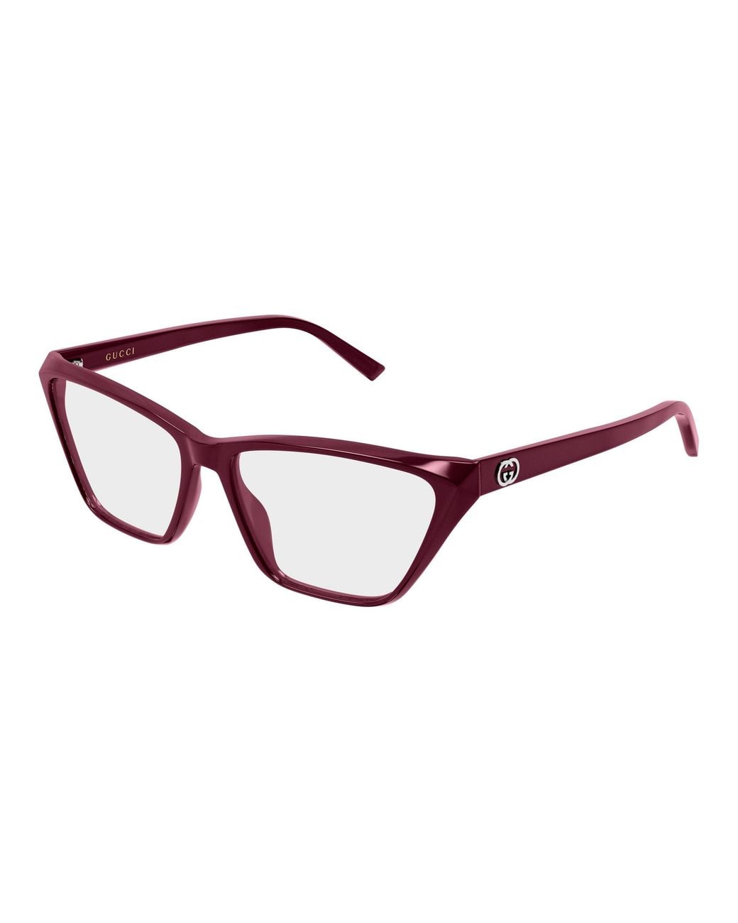 Gucci Black Gg2204O 004 Optical Frames Acetate Transparent Geometric