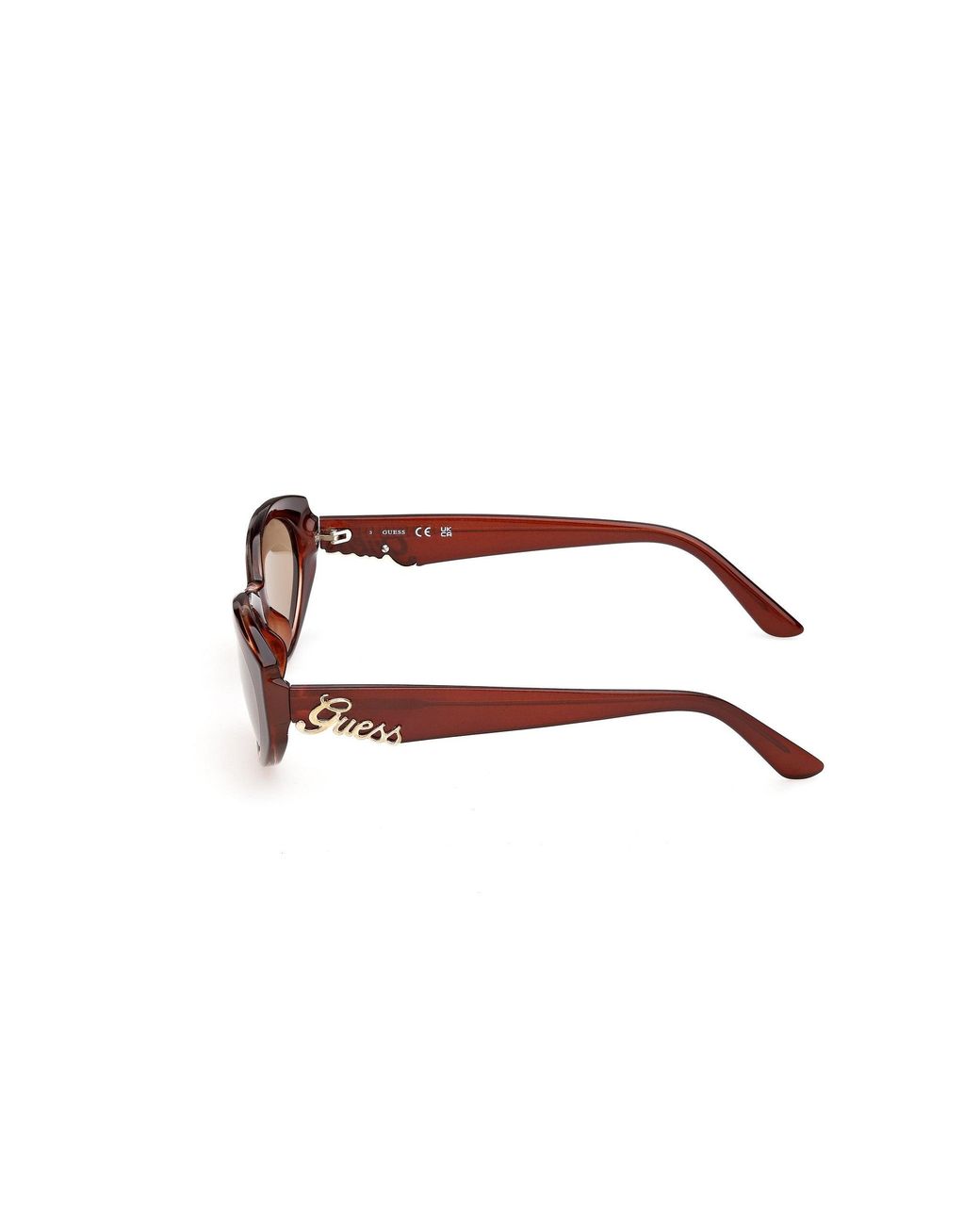 Guess Black Gu00307 50E Sunglasses Injected Round Normal