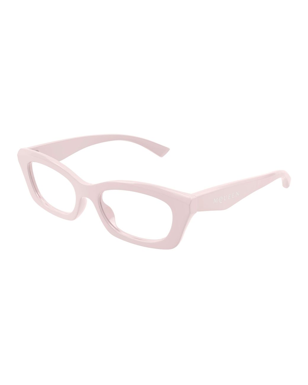 McQueen Black Am0474O 005 Optical Frames Acetate Transparent Squared