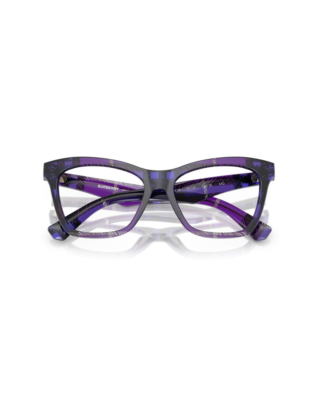Burberry Black Be2416 4113 Optical Frames Acetate Cat Eye Normal