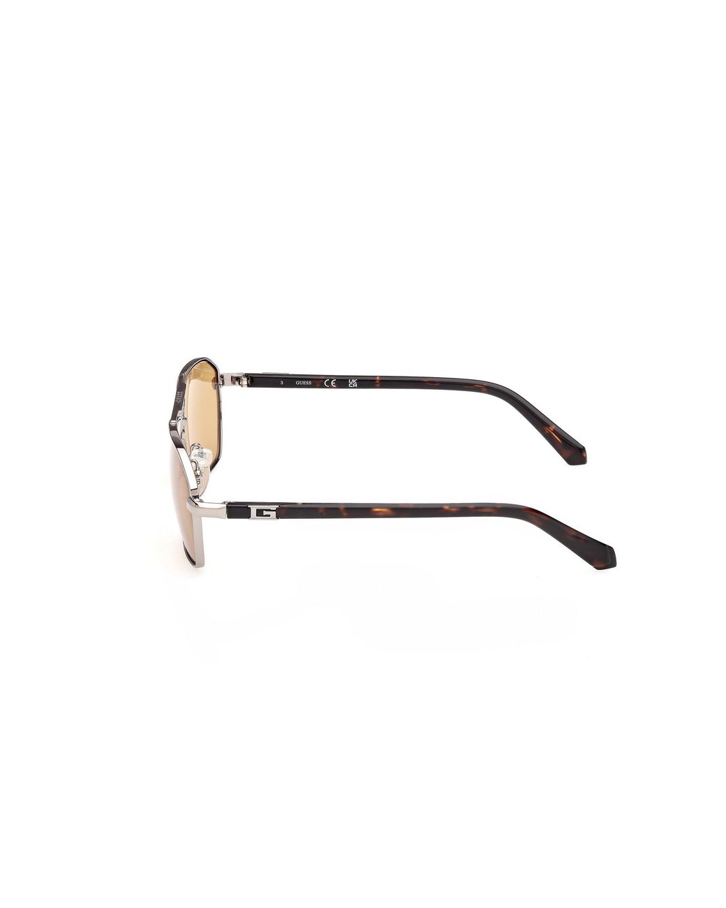 Guess Black Gu00301 08E Sunglasses Metal Squared Normal for men