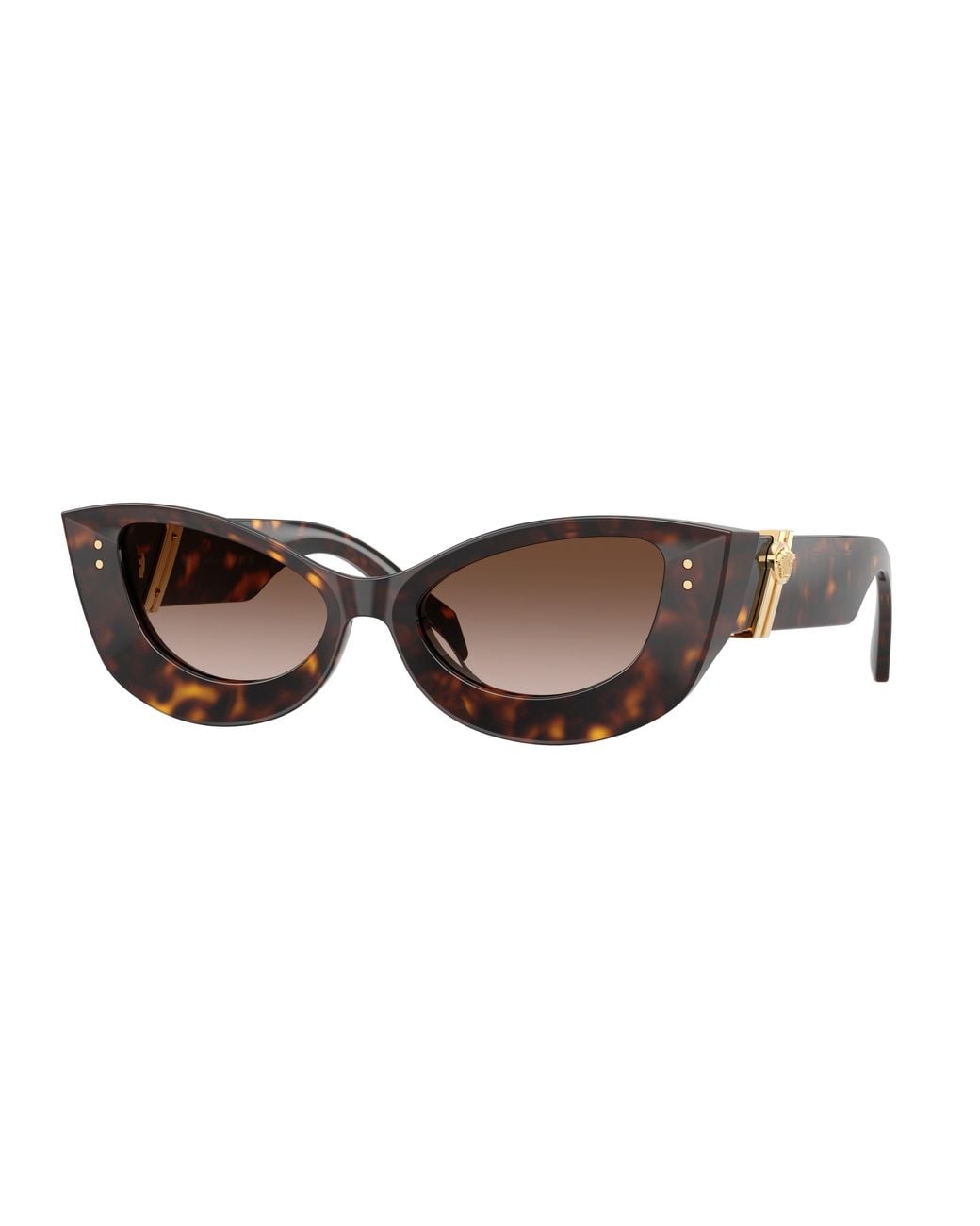 Versace Black Ve4520U 108/13 Sunglasses Acetate Cat Eye Normal Nuanced