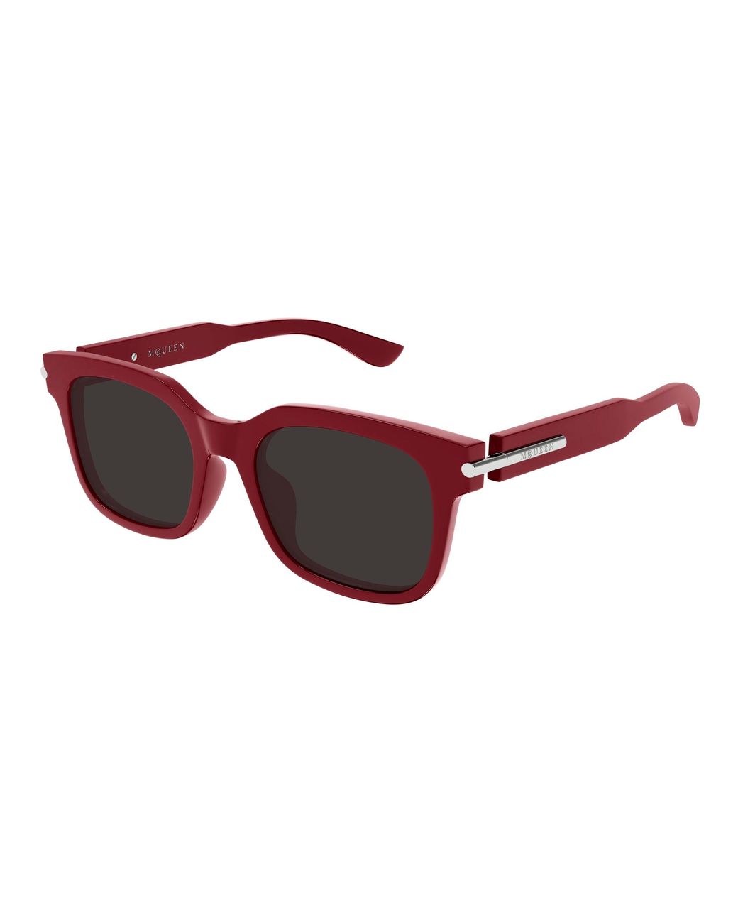 McQueen Black Am0496Sa 003 Sunglasses Acetate Squared