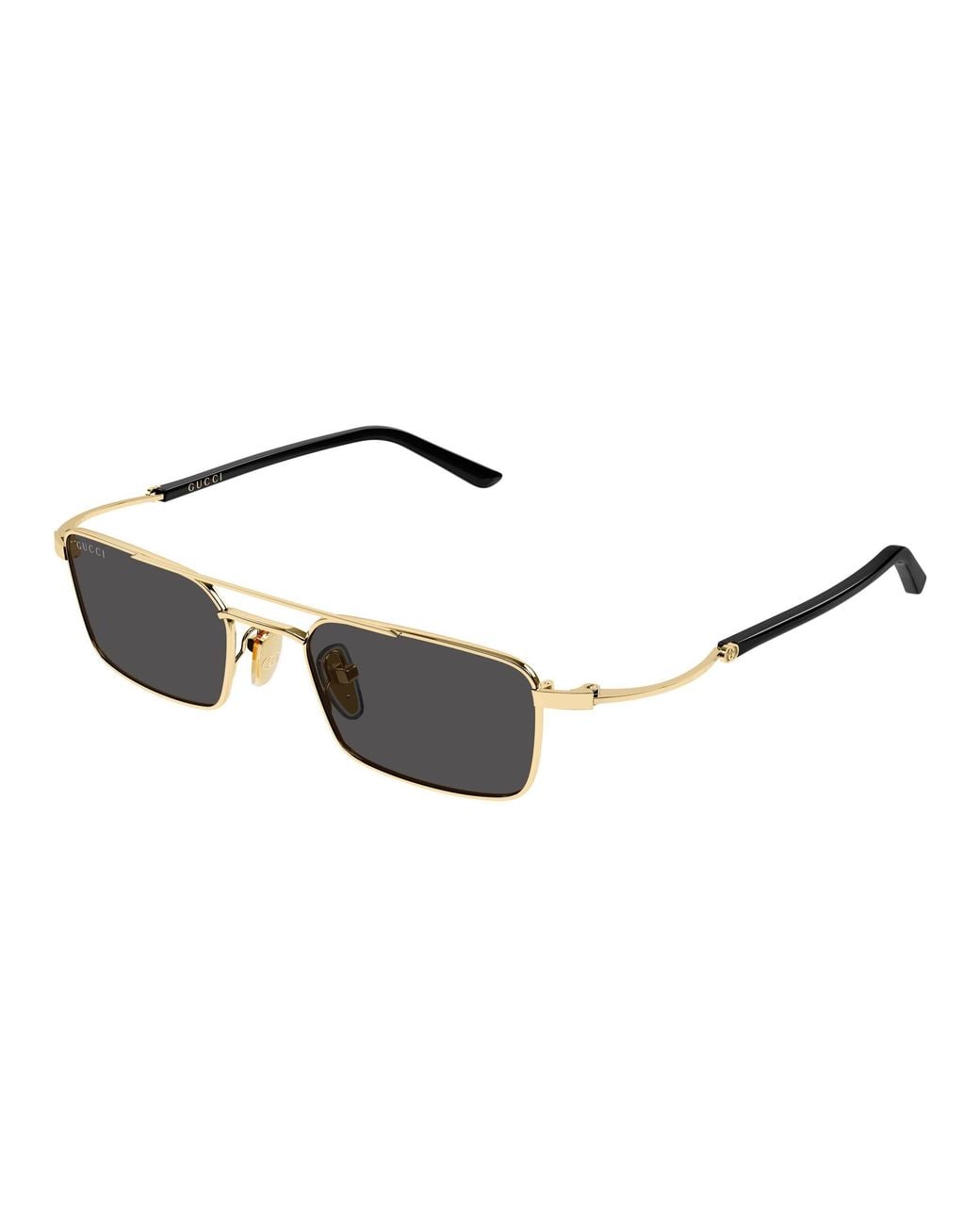 Gucci Black Gg2258S 001 Sunglasses Metal Squared