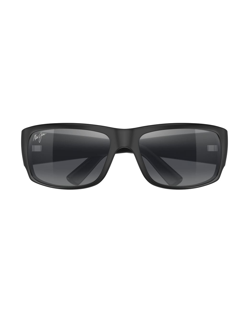 Maui Jim Black Mj0266S 001 Occhiali Da Sole Iniettato Grigio Squadrata