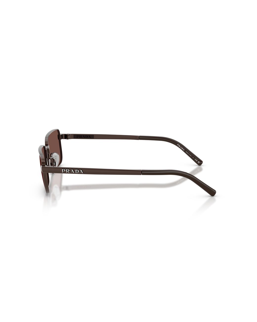 Prada Black Pr D54S 22J80T Sunglasses Metal Squared Normal for men