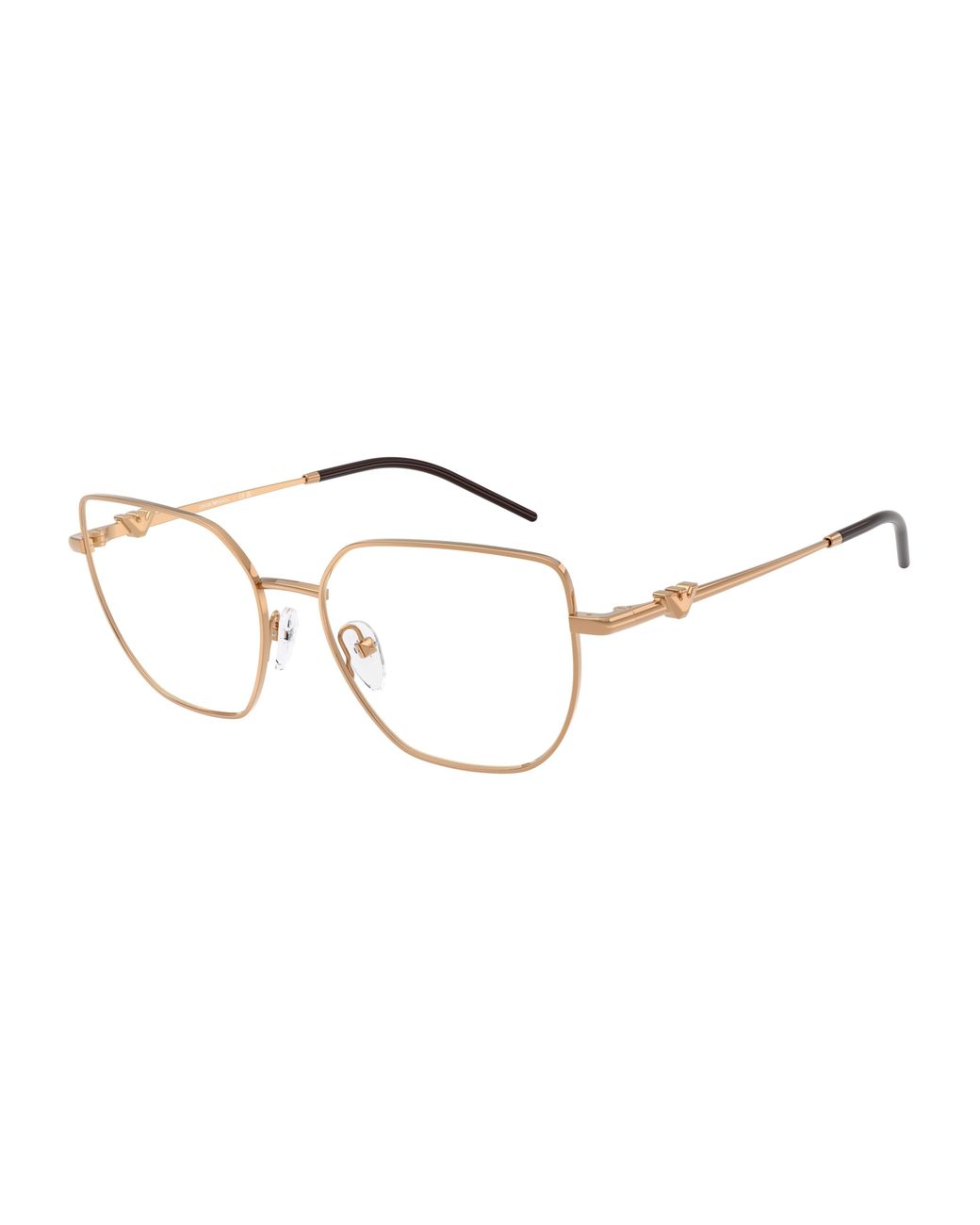 Emporio Armani Black Ea1176 3427 Optical Frames Metal Geometric Normal