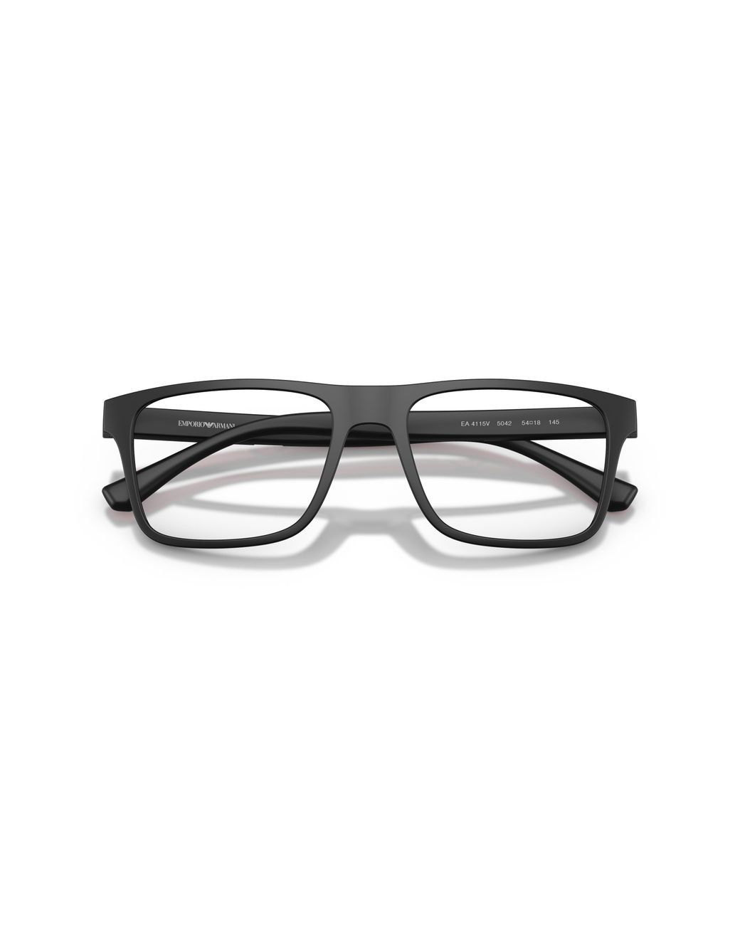 Emporio Armani Black Ea4115V 5042 Optical Frames Injected Transparent Squared Normal for men
