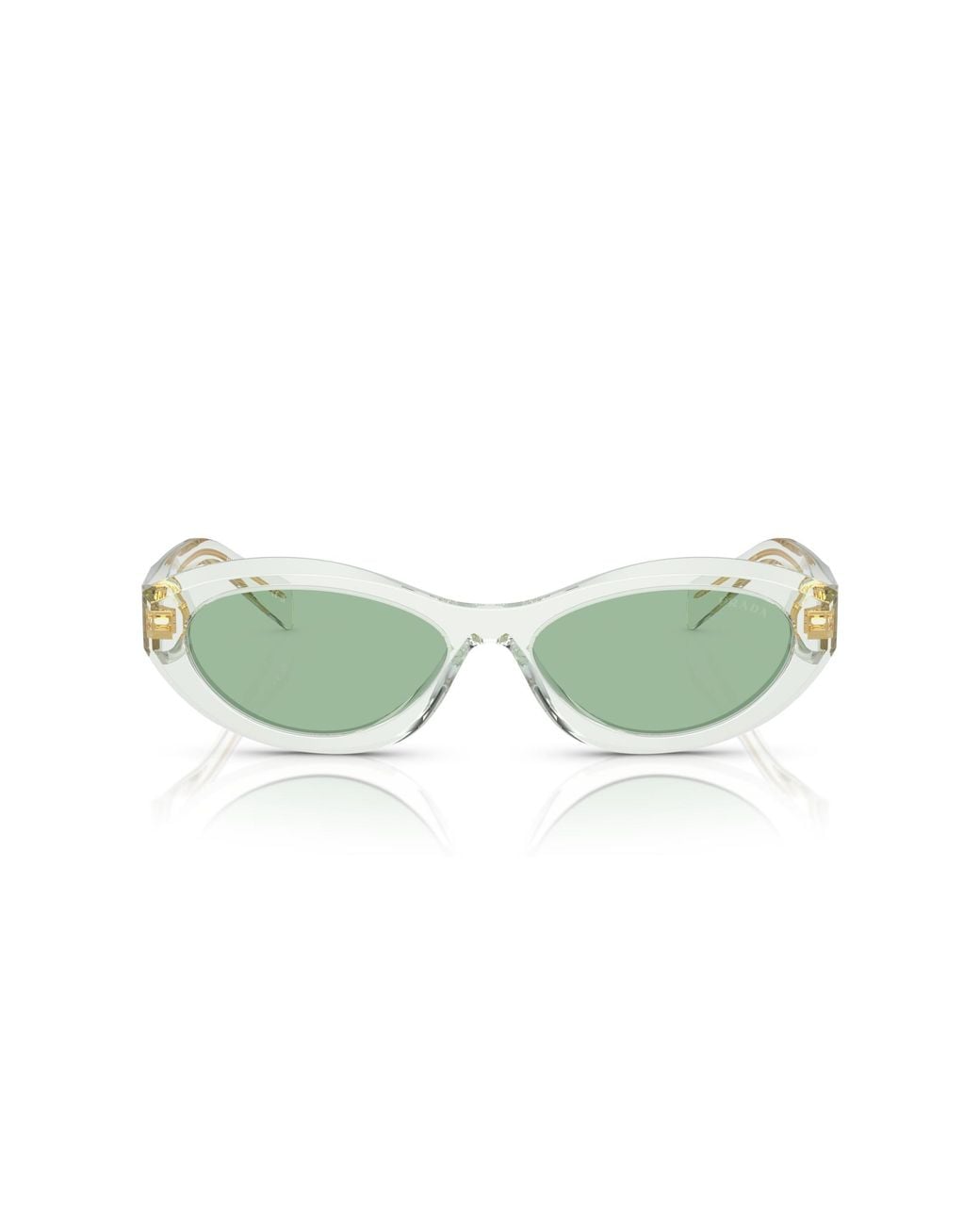 Prada Green Pr 26Zs 14R20E Sunglasses Acetate Geometric Normal