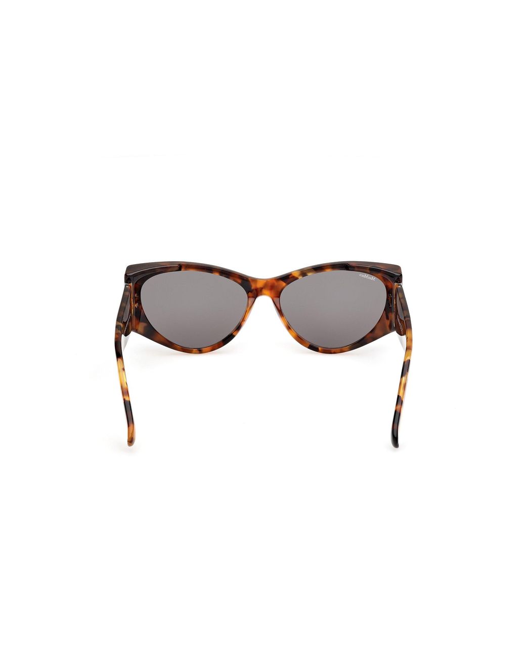 Max Mara Black Mm0132 Hinge-1 56A Sunglasses Acetate Smoke Cat Eye Normal