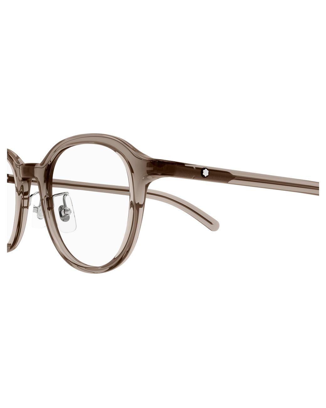 Montblanc Black Mb0419Oj 004 Optical Frames Transparent Round for men