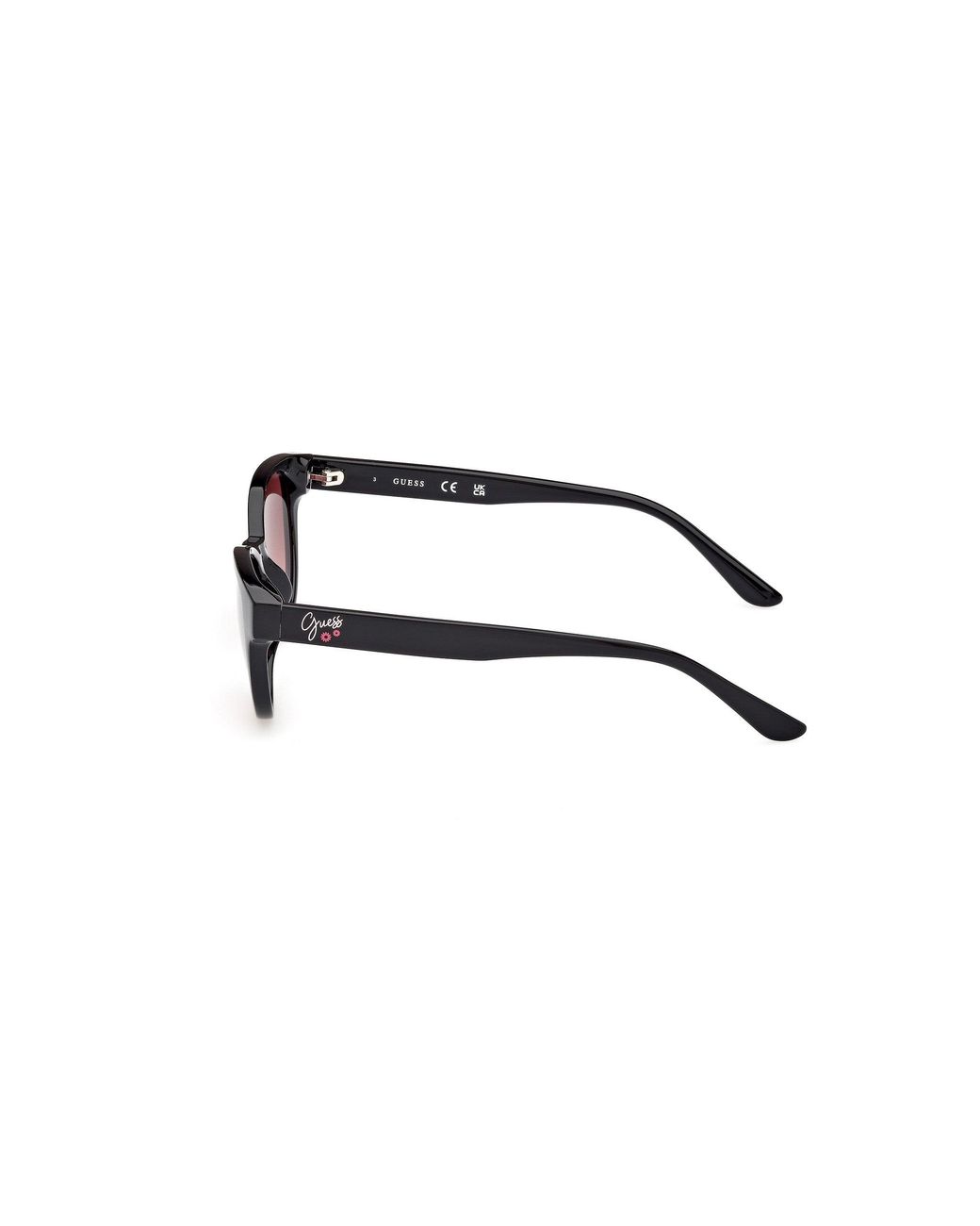 Guess Black Gu00128 01F Sunglasses Injected Cat Eye Normal