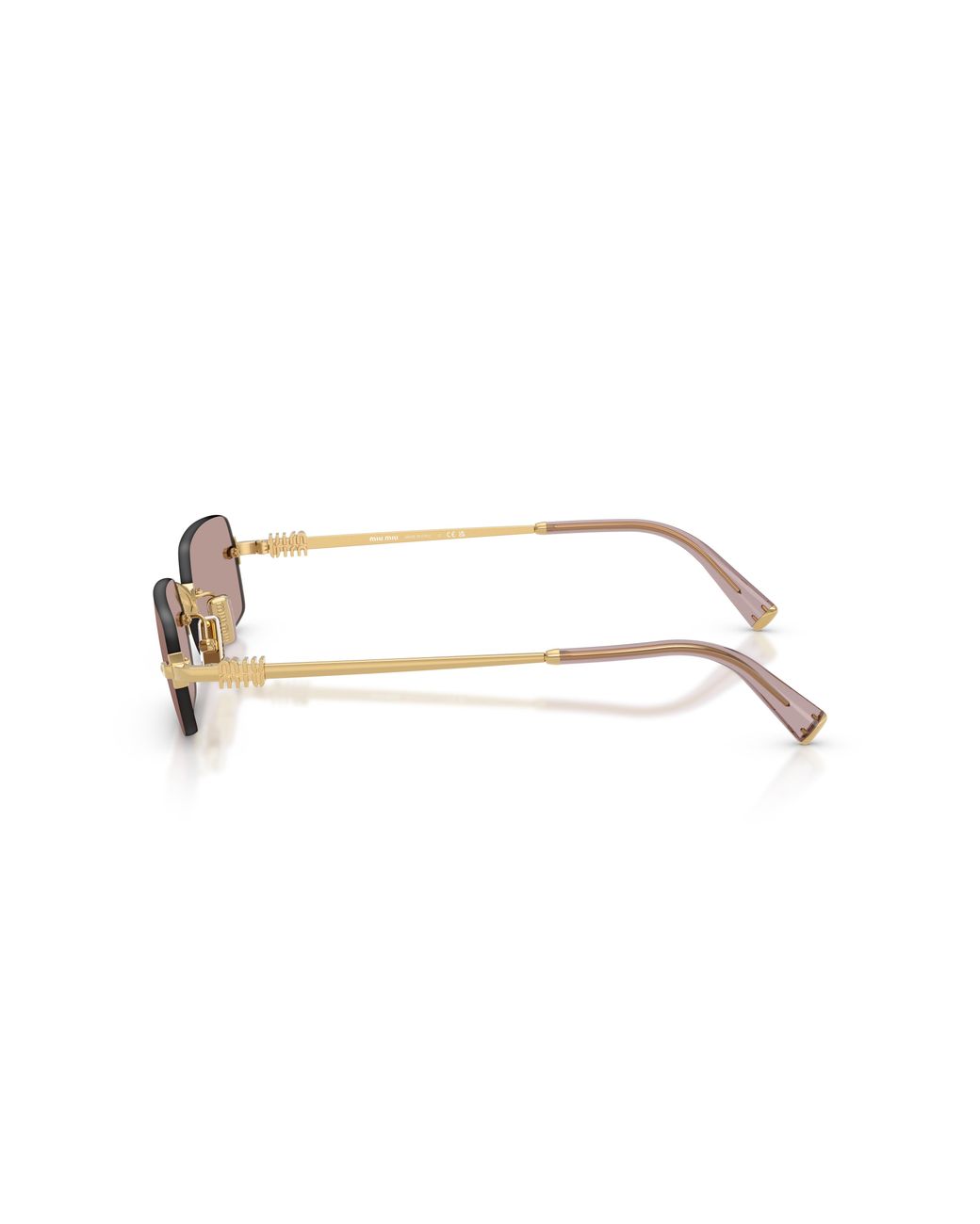 Miu Miu Black Mu B50S 5Ak20I Sunglasses Metal Squared Normal