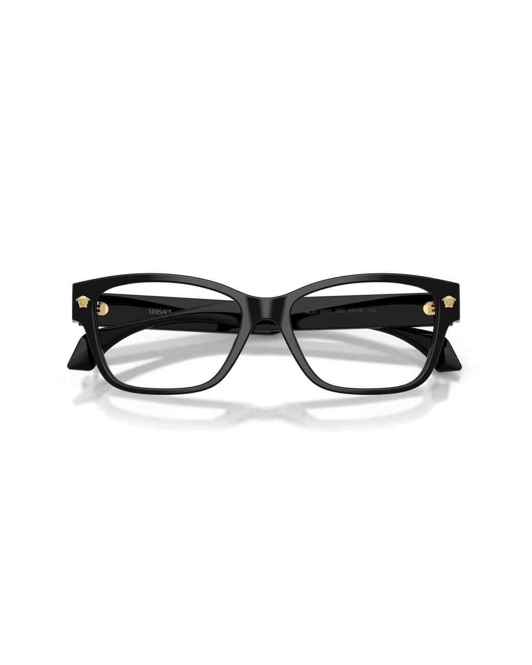 Versace Black Ve3392 Gb1 Optical Frames Acetate Transparent Cat Eye Normal