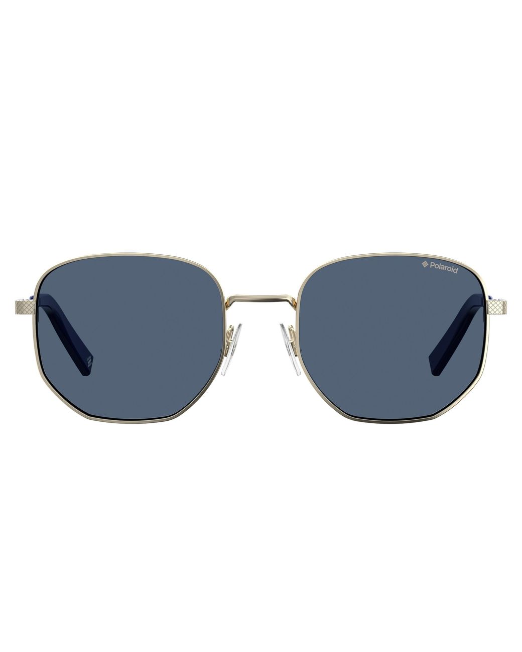 Polaroid Black Pld 2081/S/X 3Yg/C3 Sunglasses Metal Squared Polarized for men