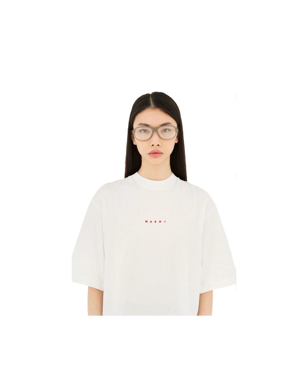 Marni Black Ahx Azotl Light Optical Frames Acetate Geometric