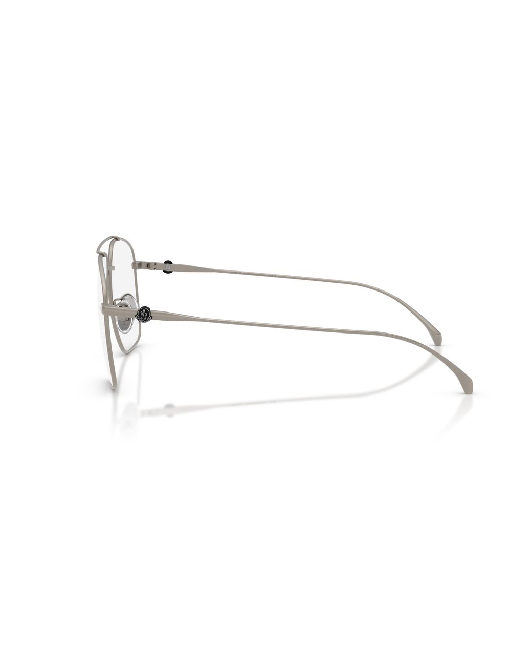 Moncler Black Me1017T 1004 Optical Frames Titanium Transparent Pilot Normal