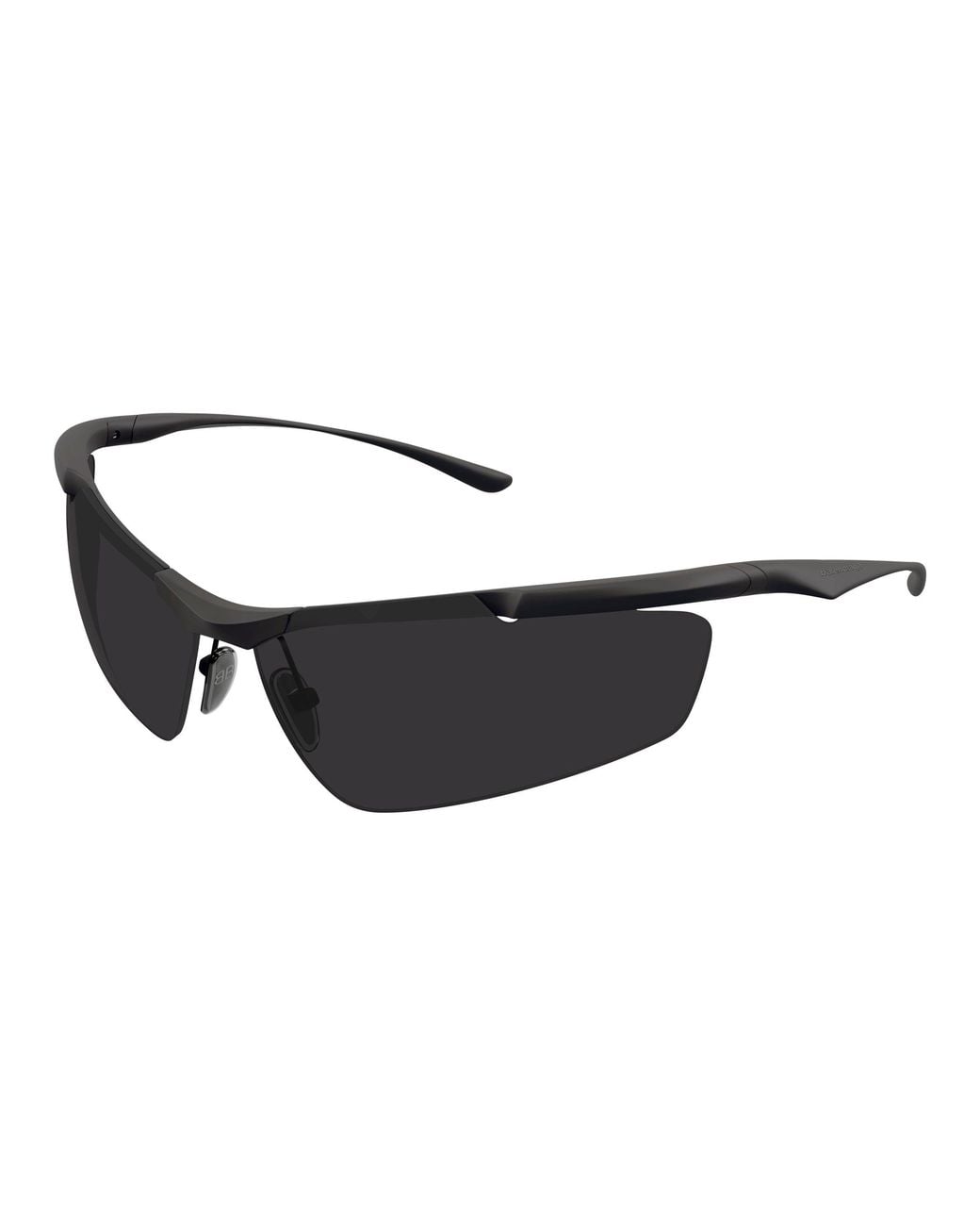 Balenciaga Black Bb0462S 001 Occhiali Da Sole Metallo Geometrica