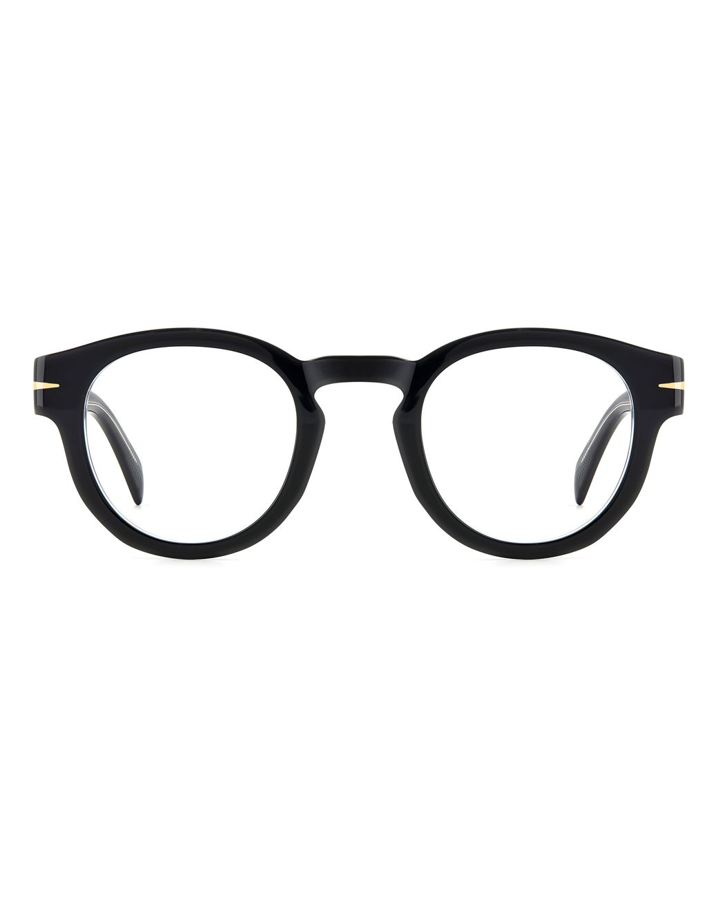 David Beckham Black Db 7125 7C5 Optical Frames Acetate Round for men