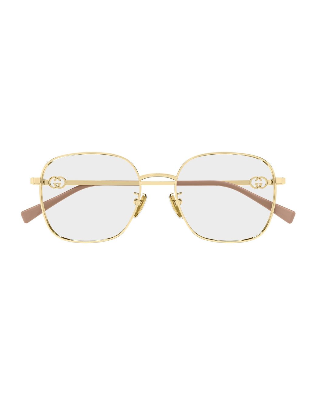 Gucci Black Gg2006Oa 001 Optical Frames Metal Transparent Round