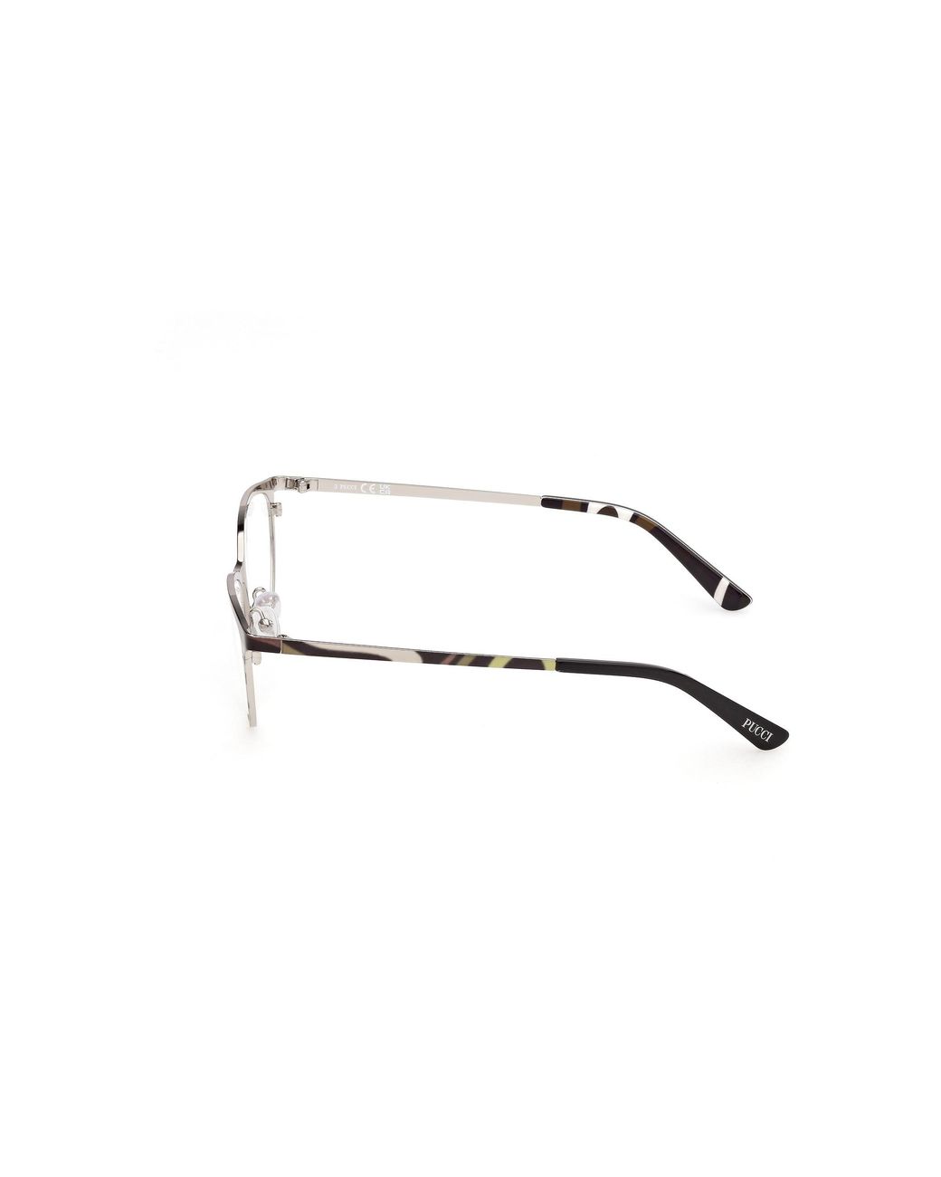Emilio Pucci Black Ep5280 99 Optical Frames Metal Cat Eye Normal
