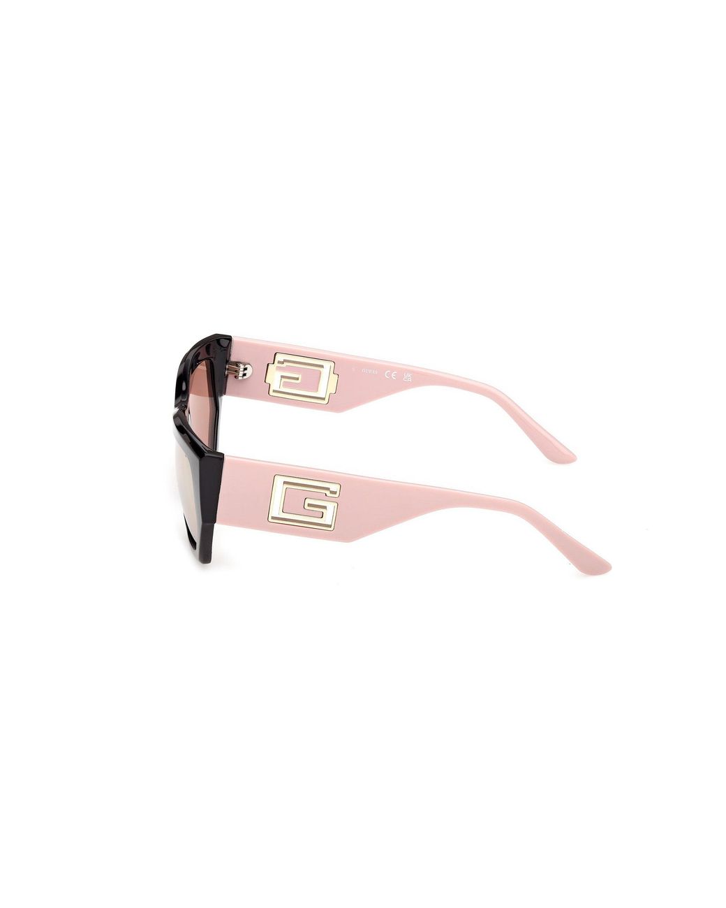 Guess Black Gu00291 05U Sunglasses Injected Bordeaux Geometric Normal