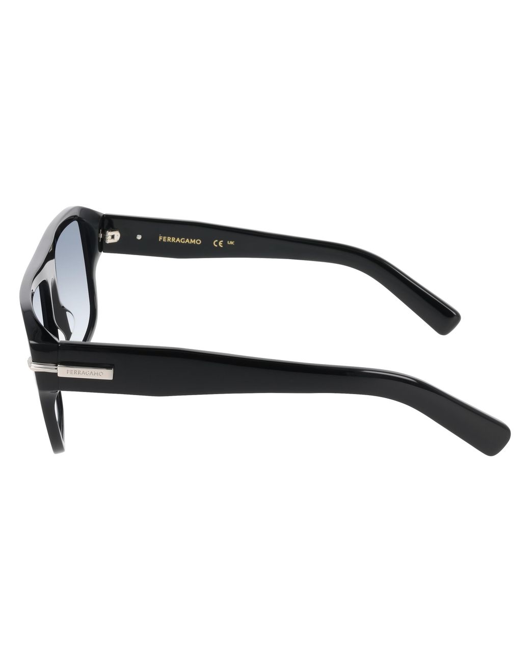 Ferragamo Black Sf2078Slbi 001 Sunglasses Acetate Squared Normal for men