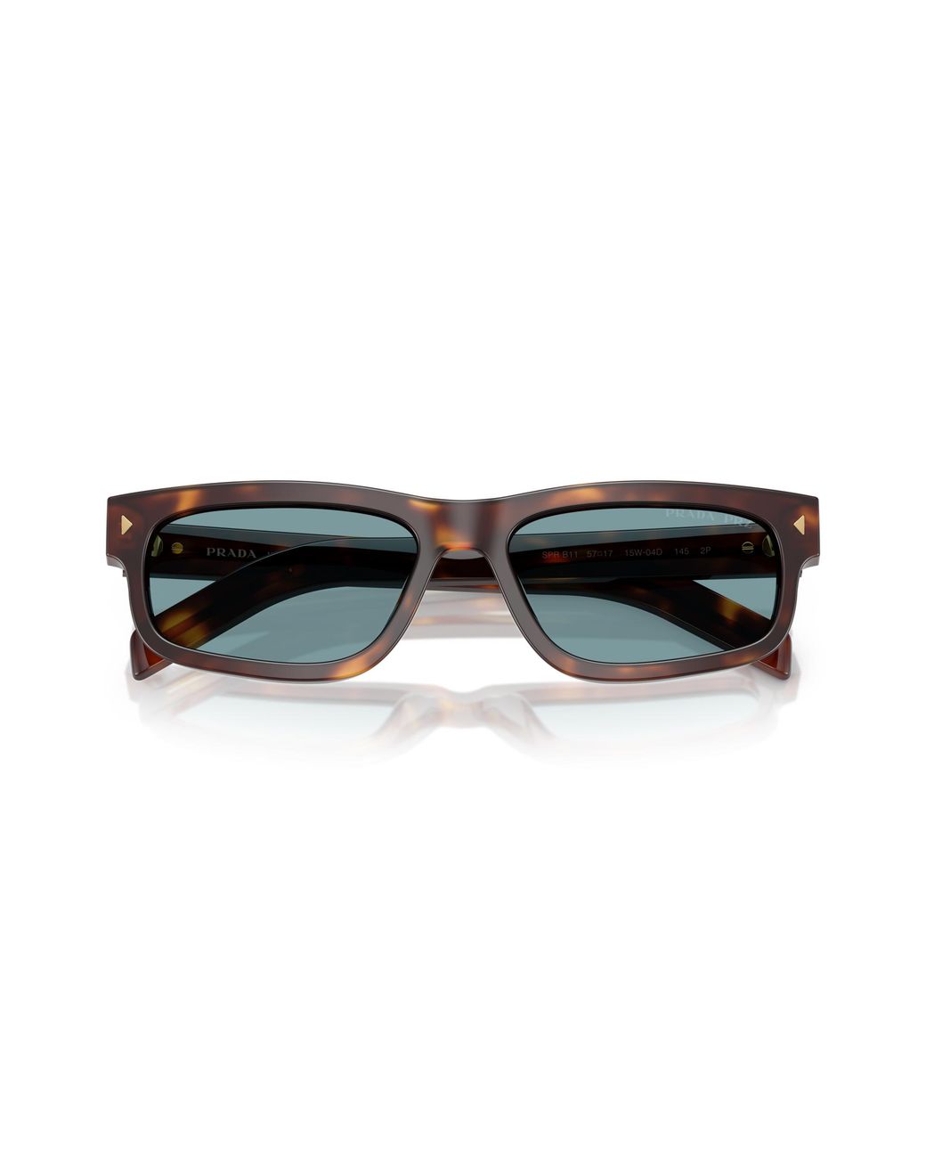 Prada Black Pr B11S 15W04D Sunglasses Acetate Squared Polarized for men