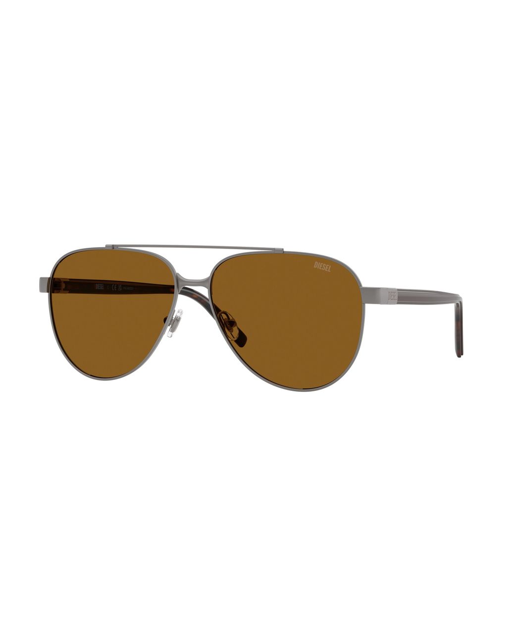 DIESEL Black Dl1021 104383 Sunglasses Metal Pilot Polarized