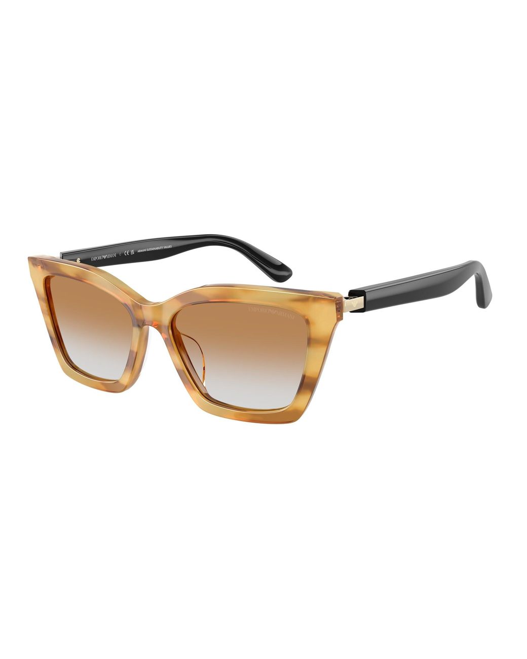 Emporio Armani Black Ea4250U 62692Q Sunglasses Acetate Butterfly Normal Shaded
