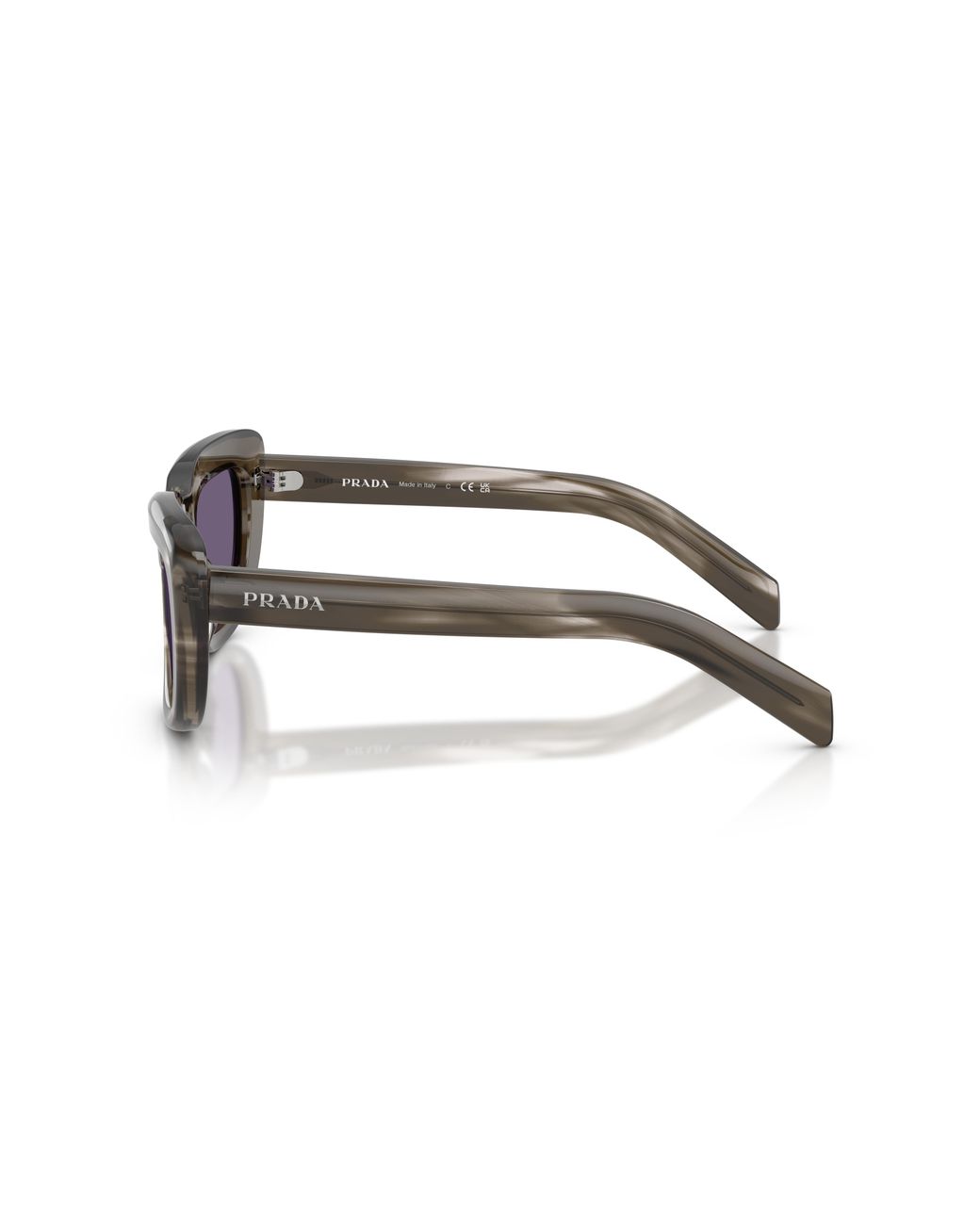 Prada Black Pr D07S 26O70W Sunglasses Acetate Squared Normal